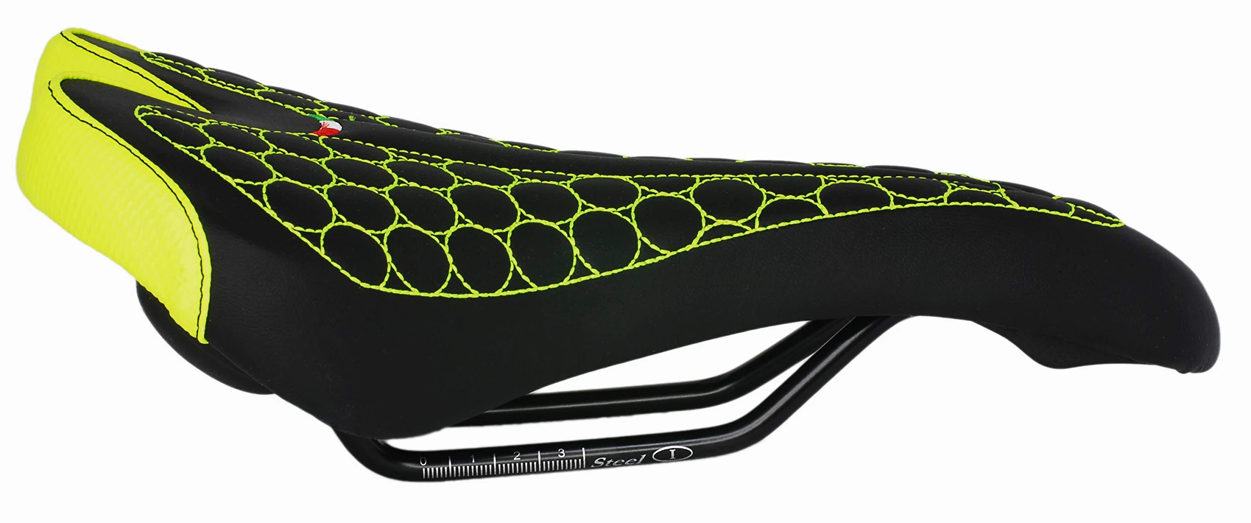 Sillín FatBike Montegrappa para bicicleta MTB Trekking Unisex MOD. SM 4010 Made in Italy Color Amarillo