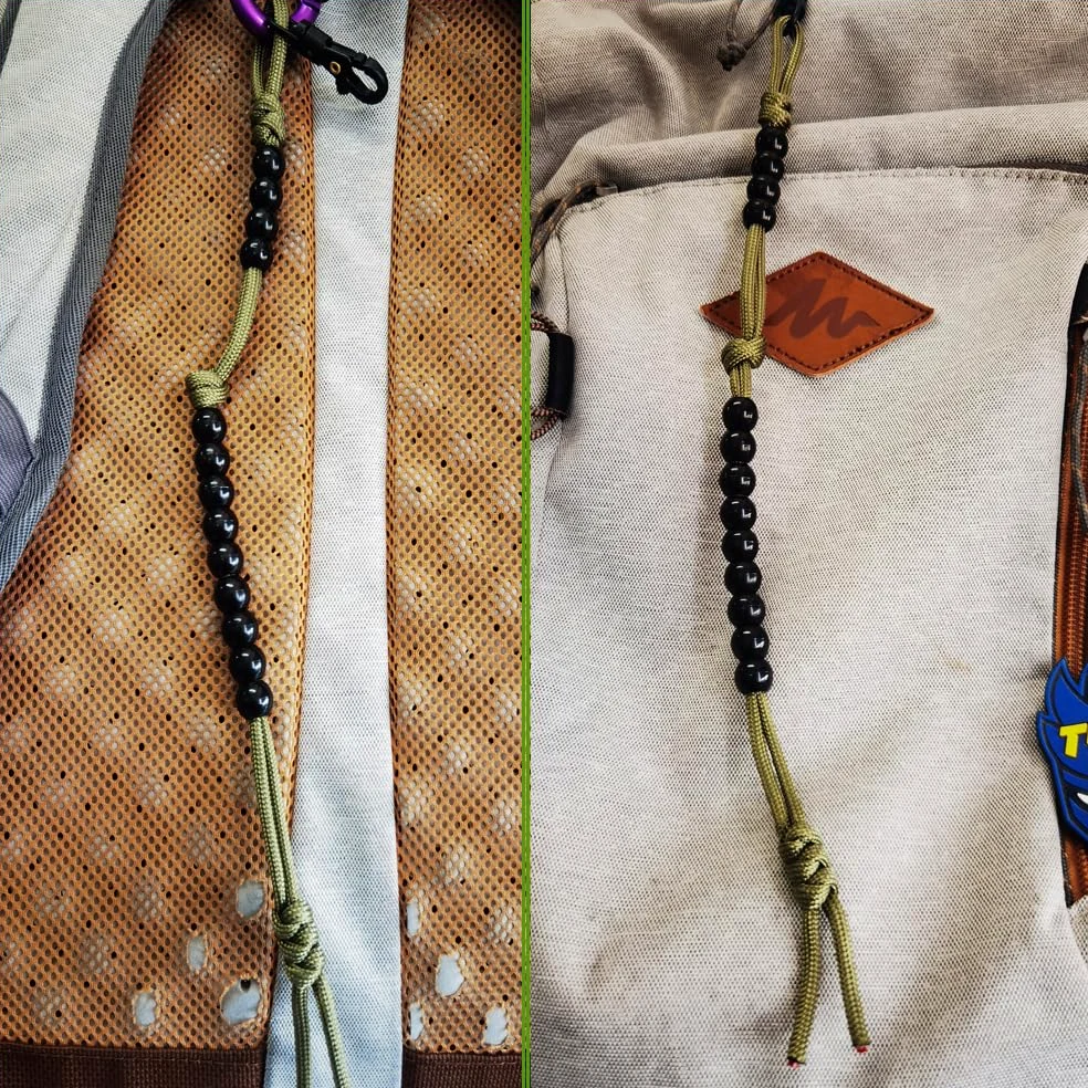 BSGB 2 cuentas de conteo de ritmo, cuentas de ritmo del ejército, cuentas de contador de distancia, contador de senderos, cuentas de senderismo para brújula, navegación por tierra, kit de orientación,