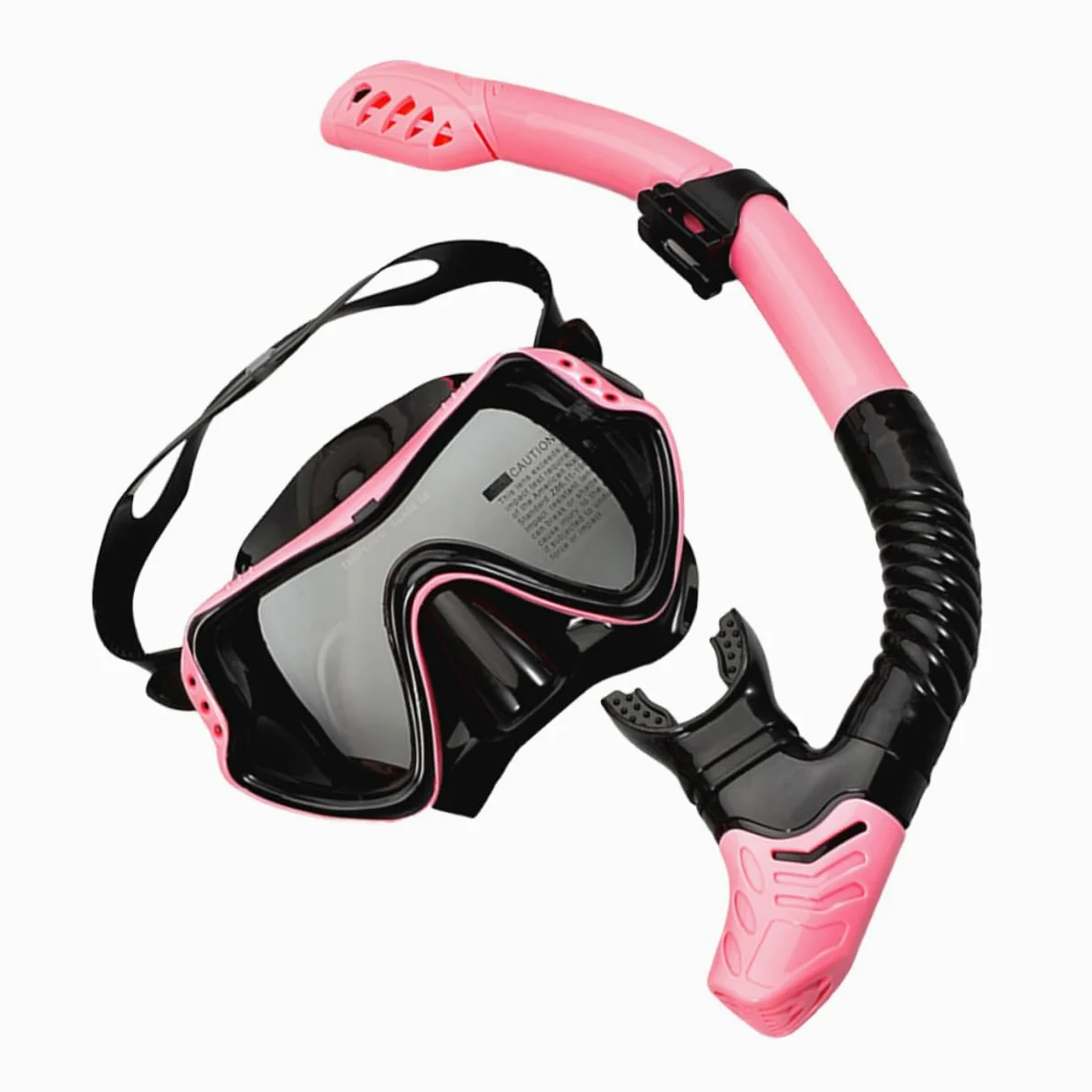 Gafas de Snorkel para Niño, Máscara de Buceo de Silicona Rosa | Diseño de Ventana Única, Orificios de Drenaje Unidireccionales, Cinta Elástica Alta, Facilita la Entrada de Aire