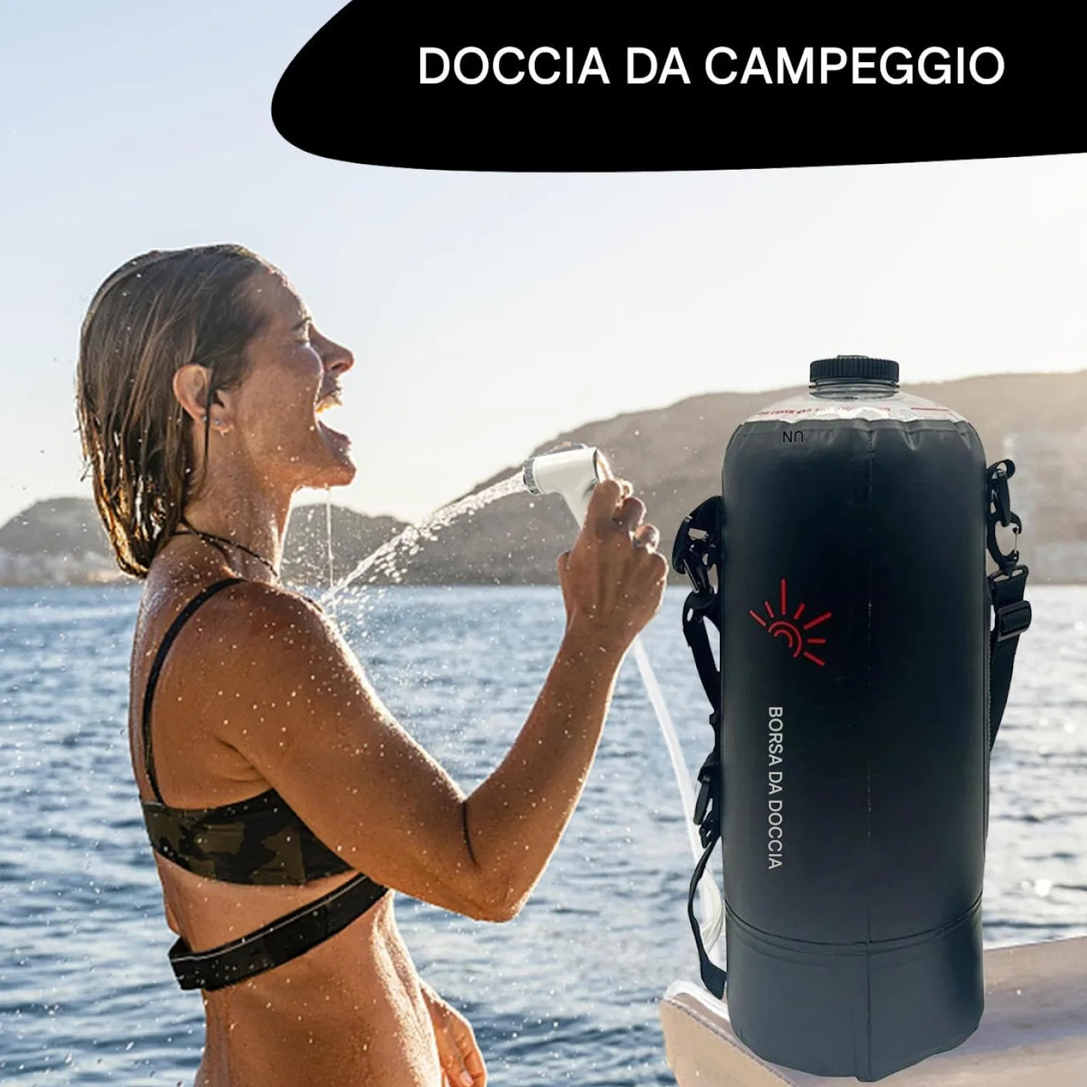 Ducha Camping Al Aire Libre Equipo Portátil De Senderismo Y Mochila, Kit De | Duchas Solares Portátiles Para Acampar Equipo Senderismo, Playa, Natación, Accesorios Viaje, Aire