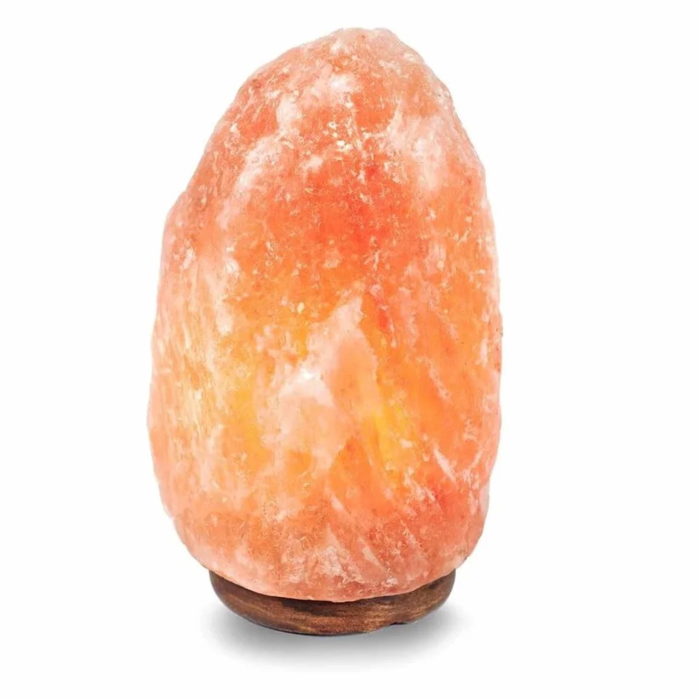 Lámpara de Sal del Himalaya Natural 1.5-2kg PLUS HOME con Bombilla LED Enchufe Europeo