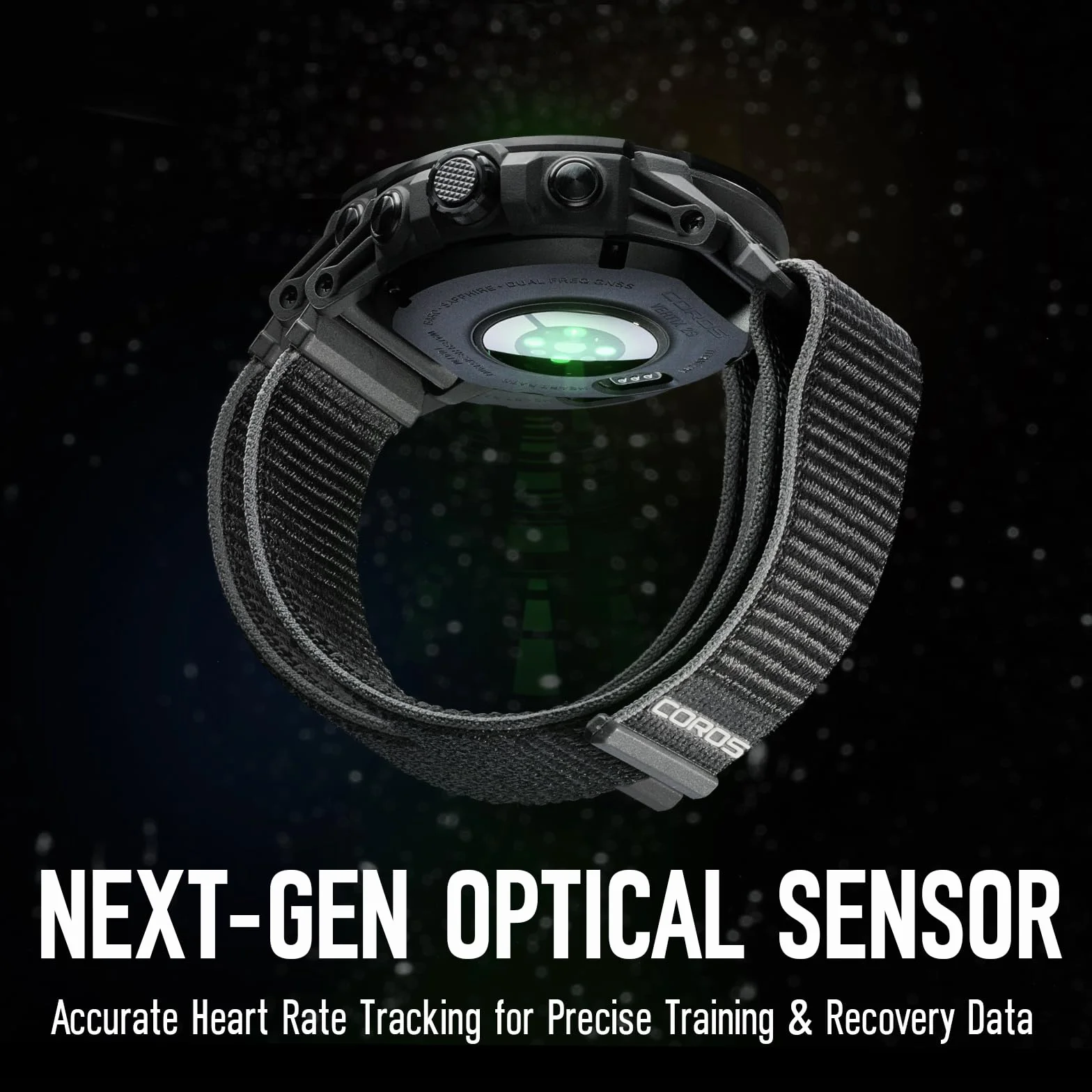 COROS VERTIX 2S Reloj GPS de Aventura, 40 días autonomía, Navegación GPS Mapas Globales sin conexión, Pulsómetro, Negro Espacial