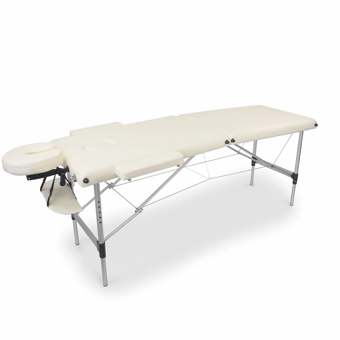 Mobiclinic Camilla de Masaje Plegable CA-01 Light Aluminio y Polipiel 186x60 cm Altura Regulable