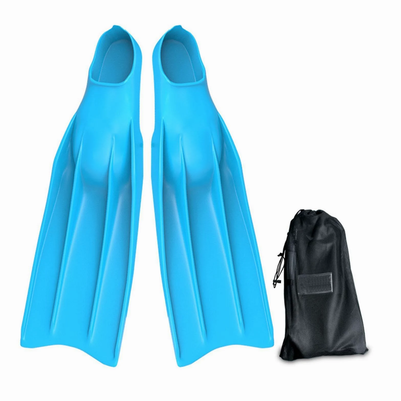 Aletas de Snorkel, Aletas Largas de Silicona, Aletas de Buceo Portátiles Y Cómodas para Adultos, Aletas de Natación de Viaje, Aletas de Buceo