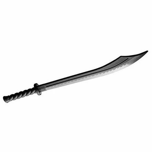 Artes Marciales Negro Polipropileno Plástico Kung Fu Broadsword Entrenamiento Espada 33"