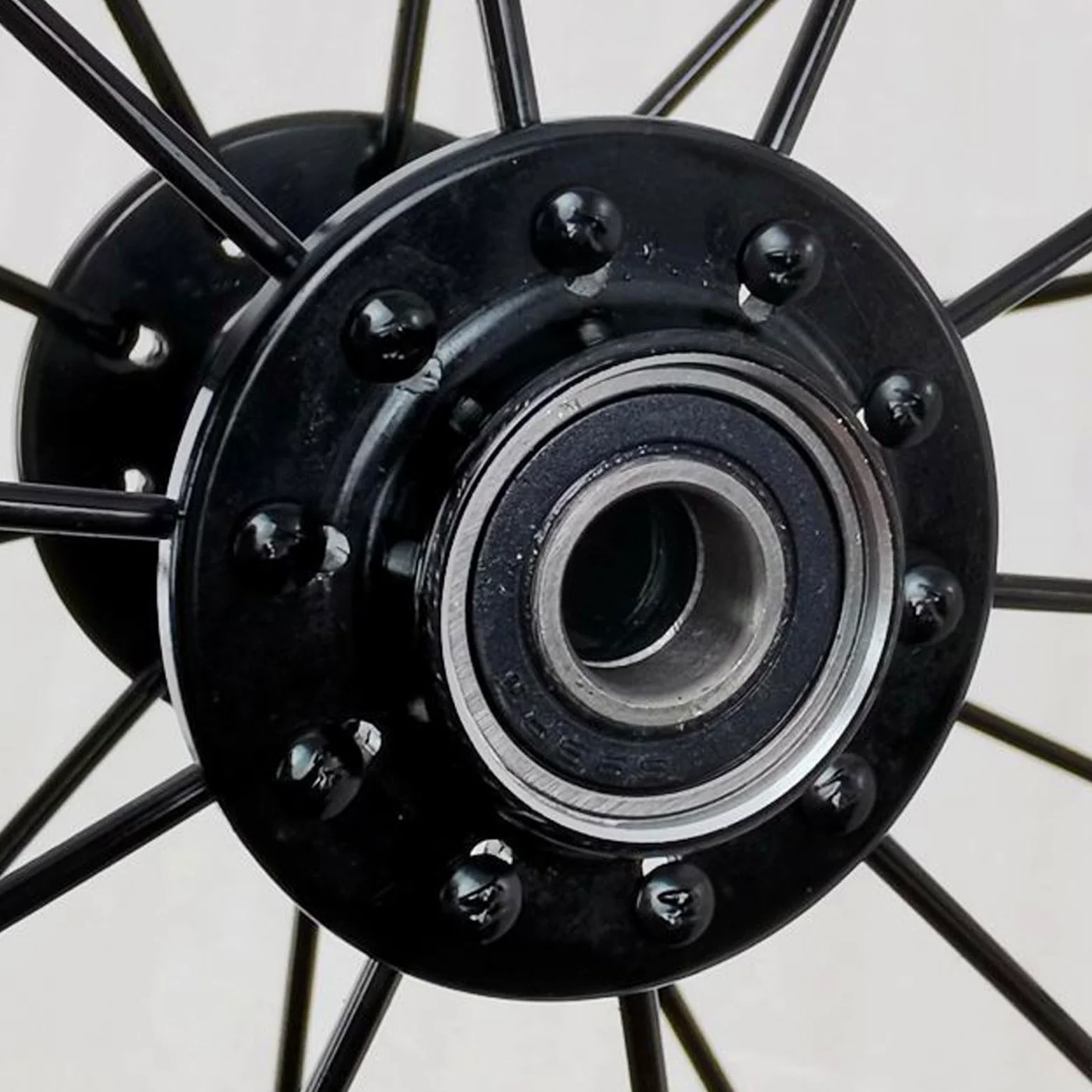 YLME Juego de Ruedas para Bicicletas Plegables, 406/451, Delanteras 74 mm, traseras 130 mm, llanta de aleación de 20 Pulgadas con Freno V-Brake de Doble Pared,406 Black,100/130