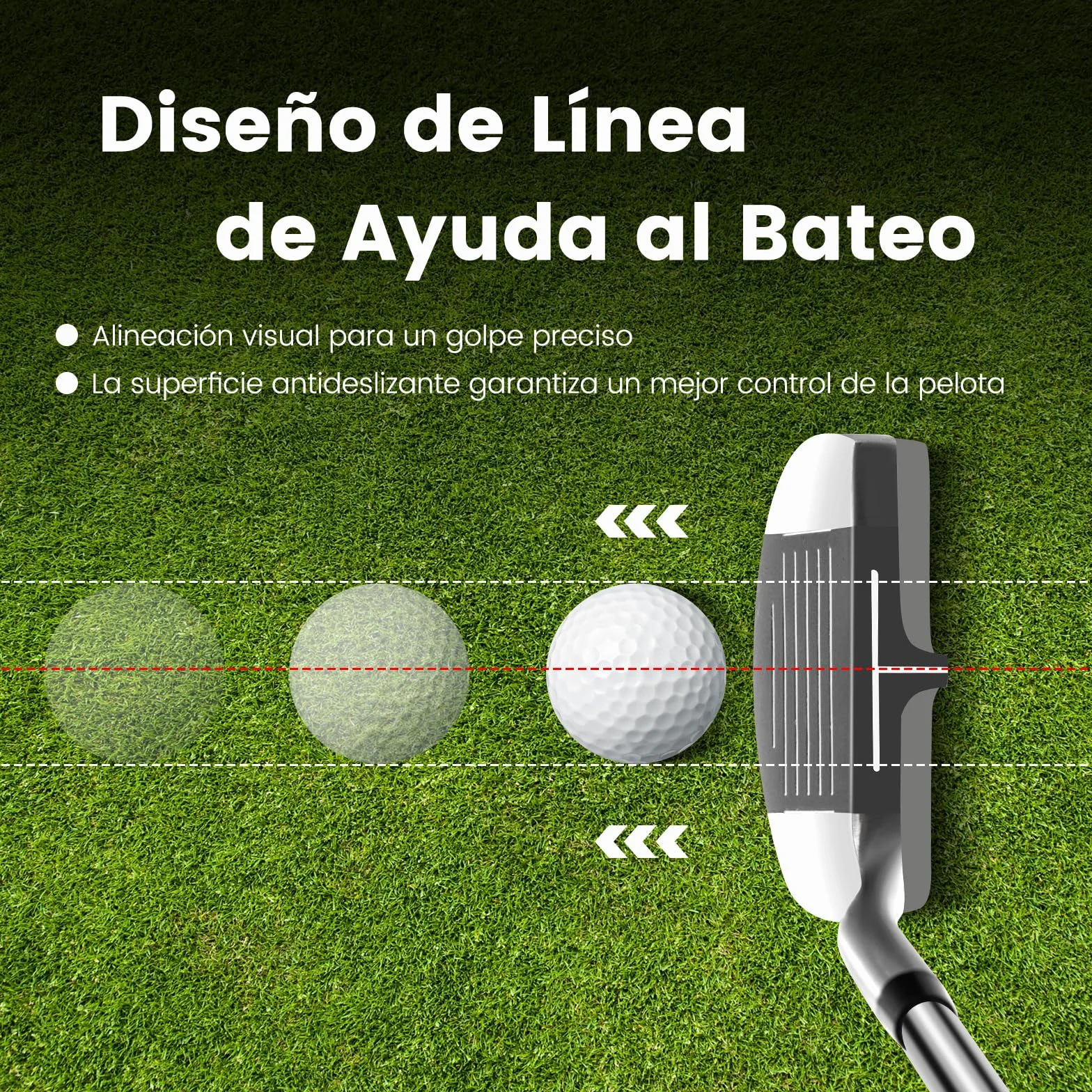 COSTWAY Astilladora de Palos de Golf, Chipper, Cuña de Lanzamiento 36° para Diestros