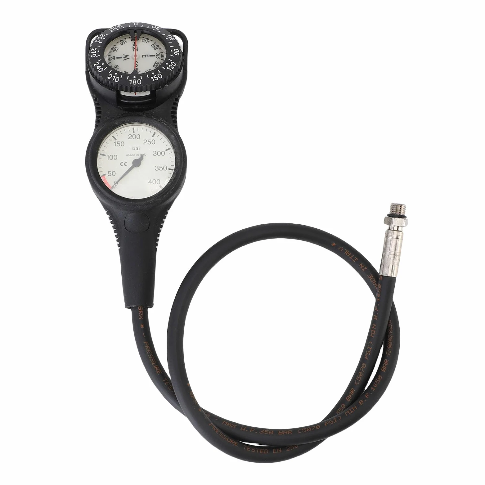 Yctze Combo de Medidor de Presión de Buceo con Pantalla clara: Instrumento de Unidades Múltiples Monitoreo de Presión y Profundidad Subacuática, Suministros Livianos y de Buceo Recreativos