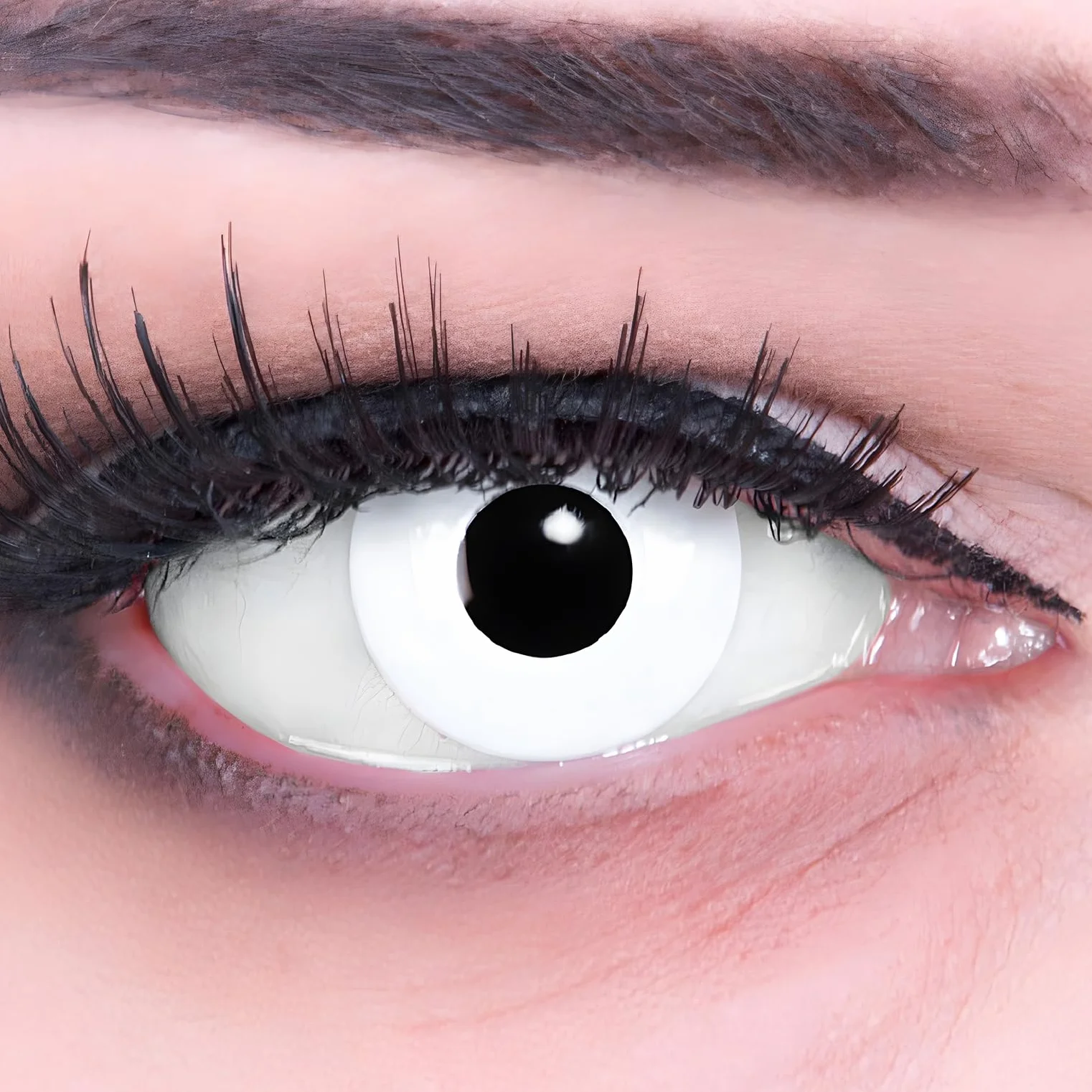 Lentes de Contacto White Out Crazy Fun 1x2 Piezas