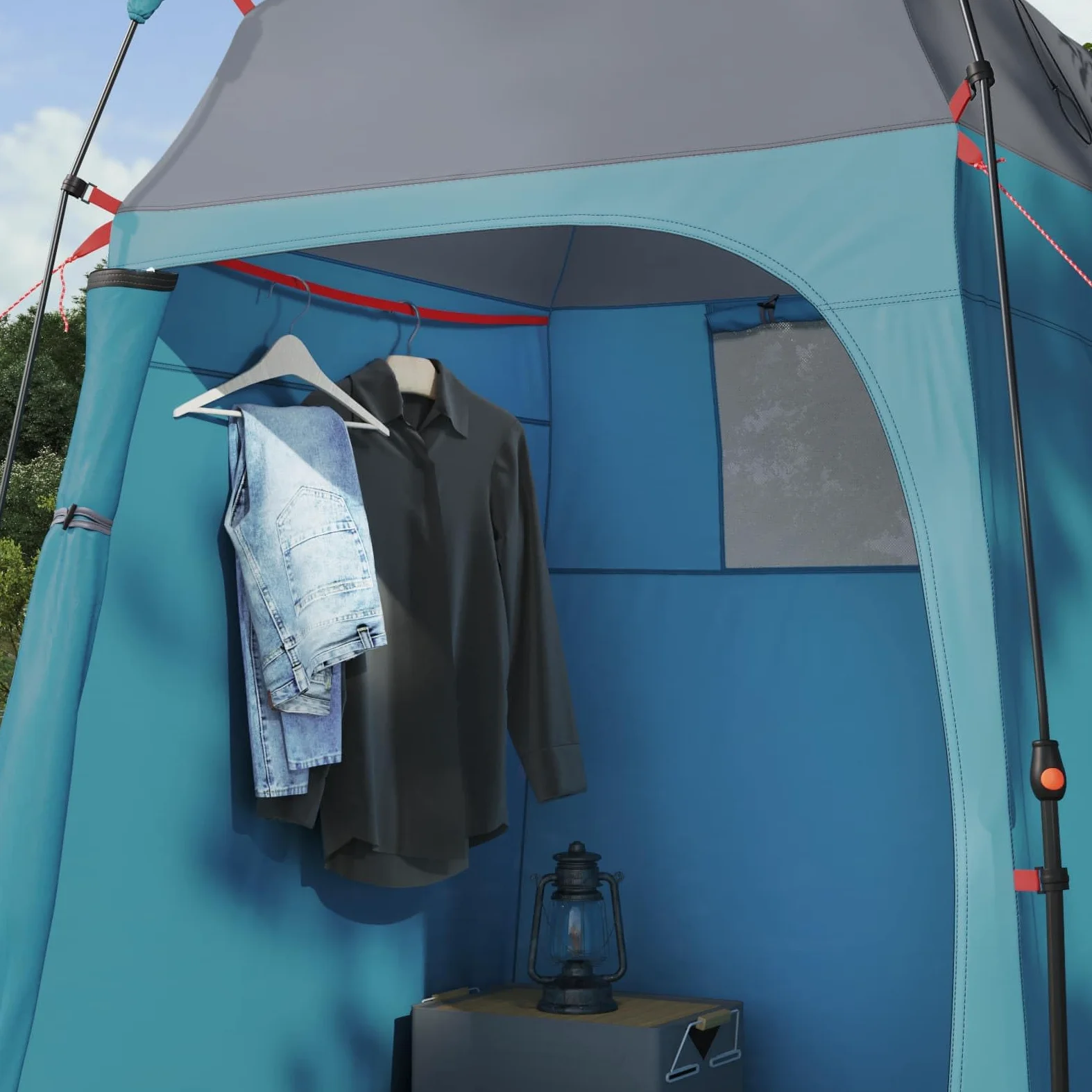 Tienda Instantánea 2 Personas Liberación Rápida con Techo Azul,Deportes,Actividades al Aire Libre,Camping y Senderismo,Tiendas de campaña,4.85kg-42008394