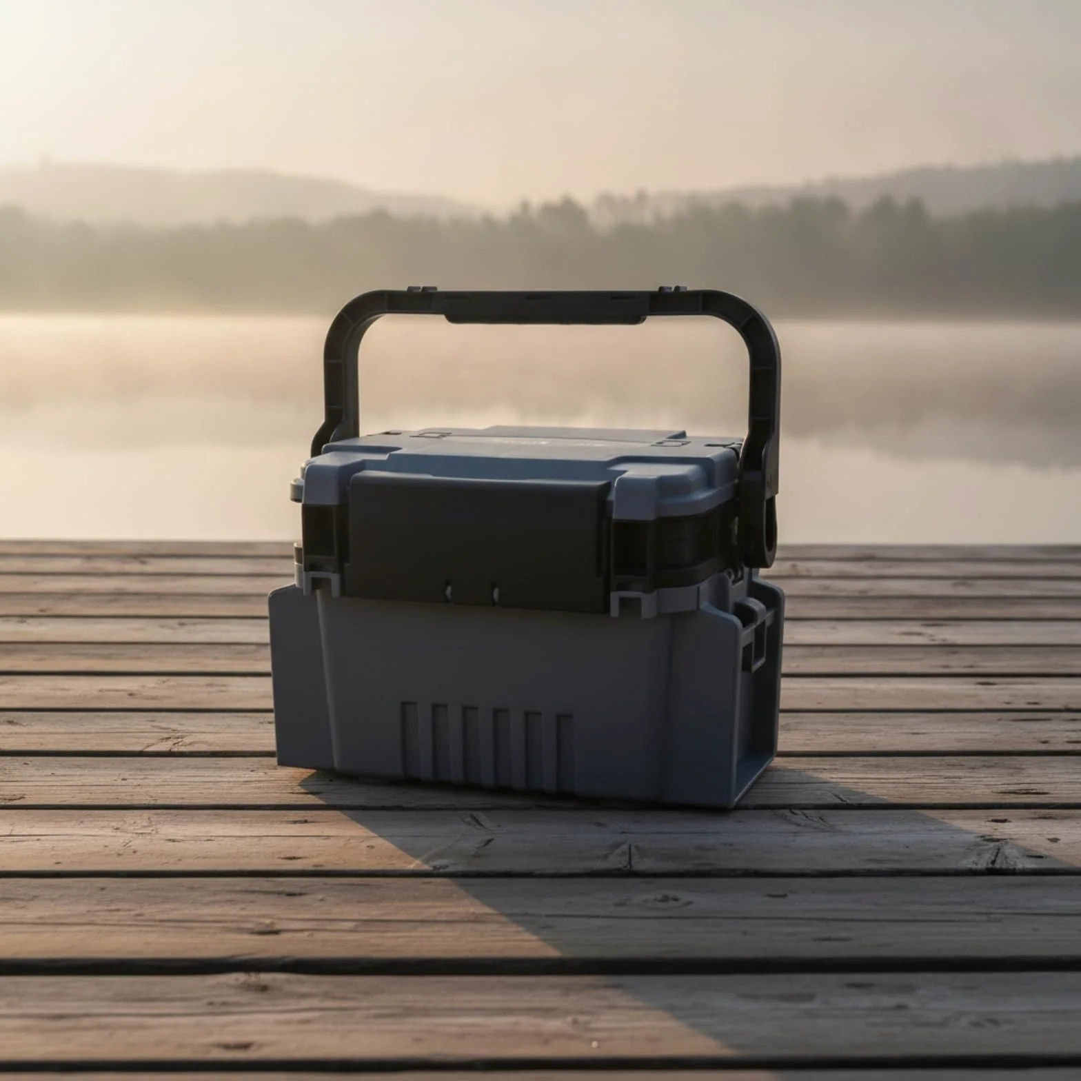 Caja Pesca con Asa Multiusos, Rojo, Pequeño | Construcción Compacta y Ligera, Caja Aparejos Pesca, Organizador Aparejos, para Garaje, Pescadores