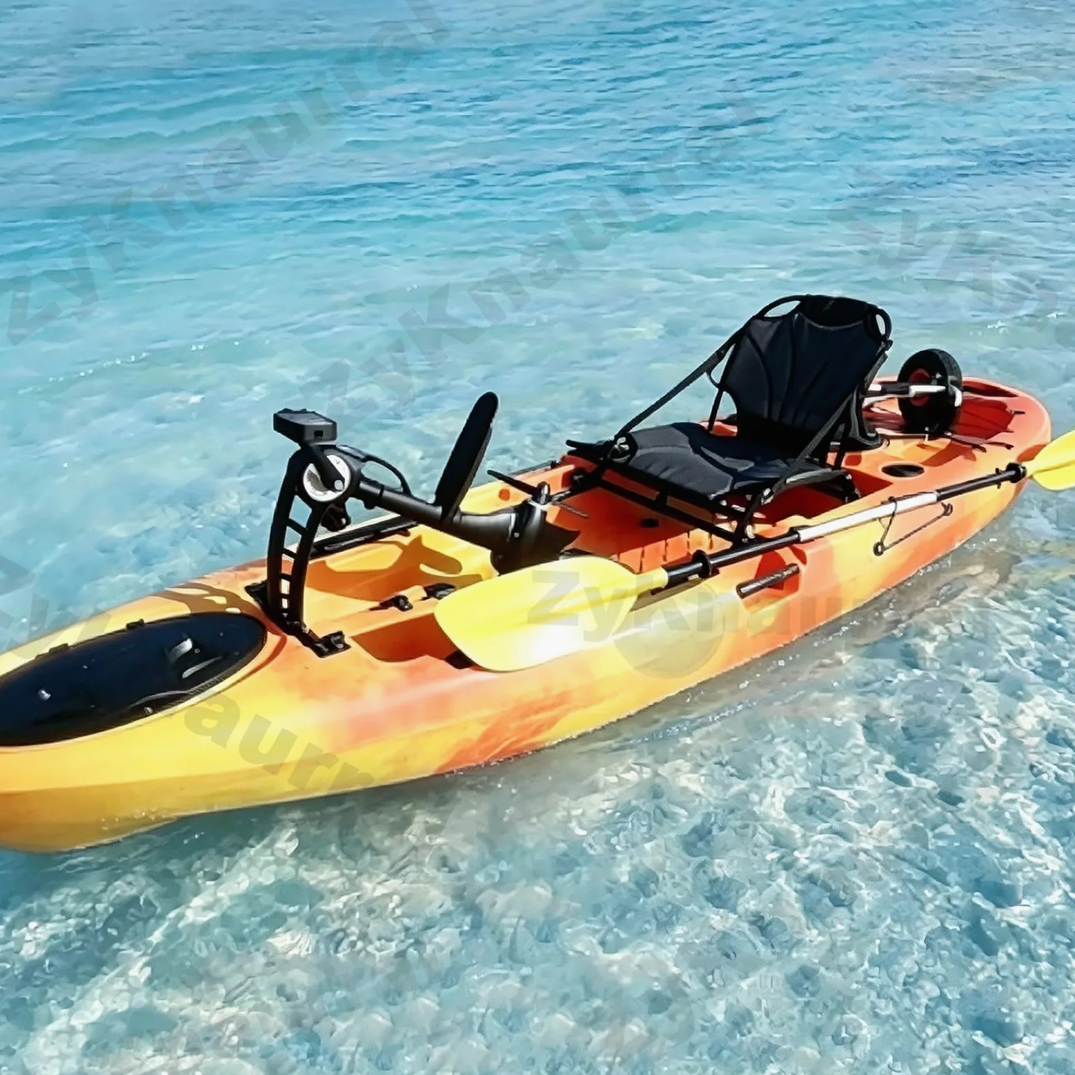 Sistem-a De Propulsión a Pedales Para Kayak, Kayak De Pesca a Pedales, Apto Para Kayaks Y Embarcaciones De Pesca Hinchables, Motor De Propulsión a Pedales Robusto Y Duradero, Fácil Instalación