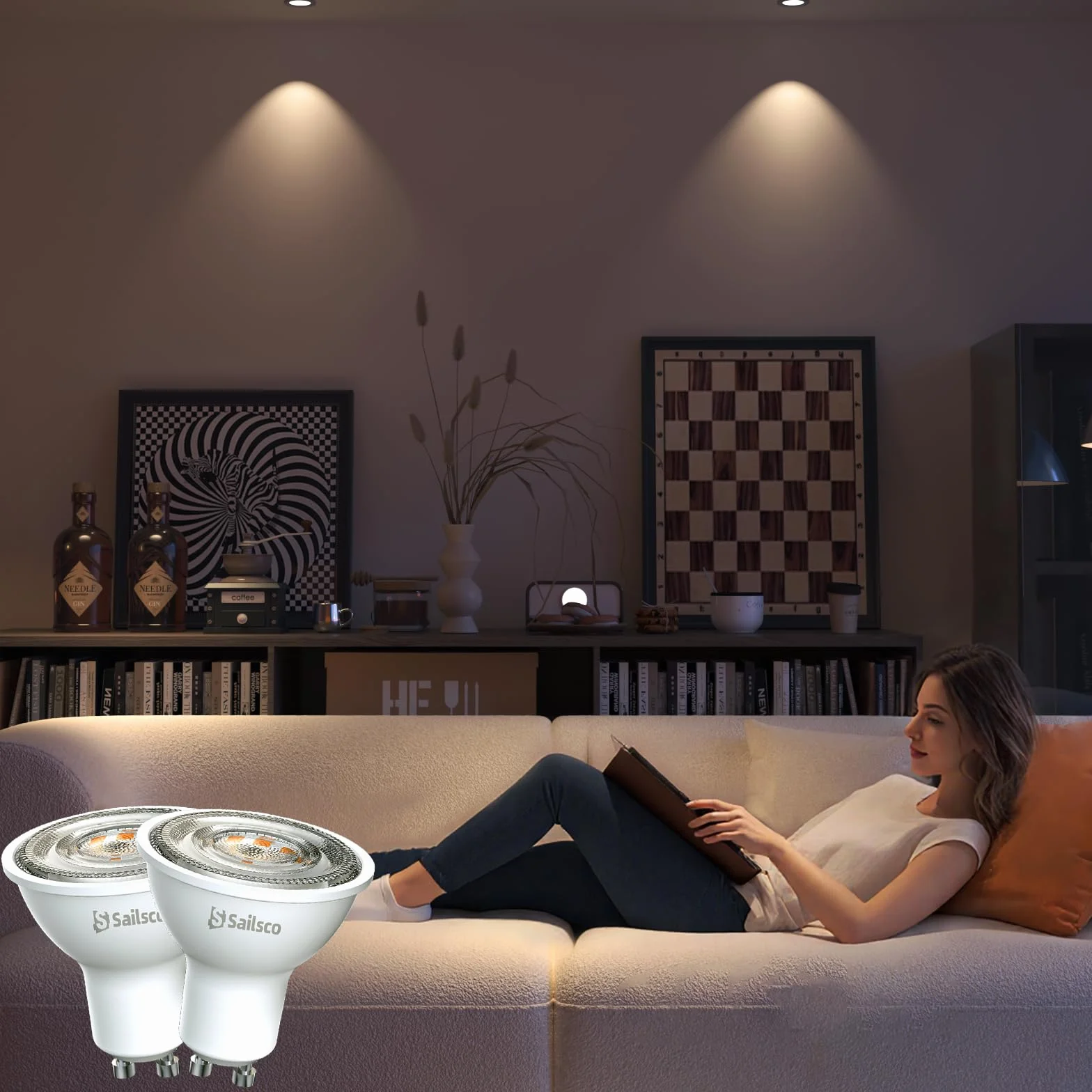GU10 LED Spot Bombilla Blanco Neutra 1.9W 4000K 50W Equivalente Ángulo de Haz 36° No Regulable 12 Piezas