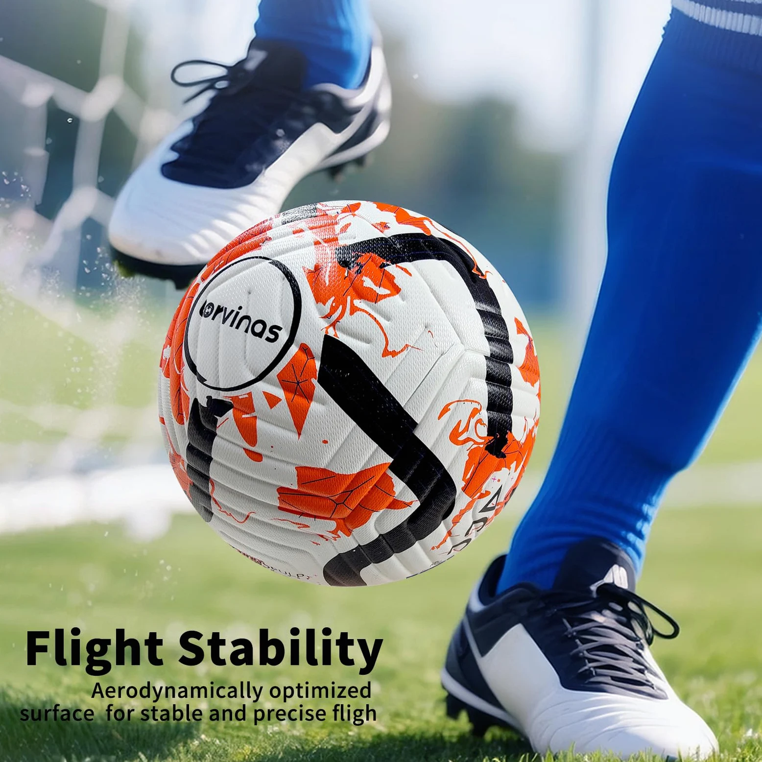 Balón de fútbol tamaño 5,4 – Piel sintética impermeable adherida térmicamente, entrenamiento profesional y pelota de partido para jóvenes y adultos, con bomba y bolsa, juego de regalo de