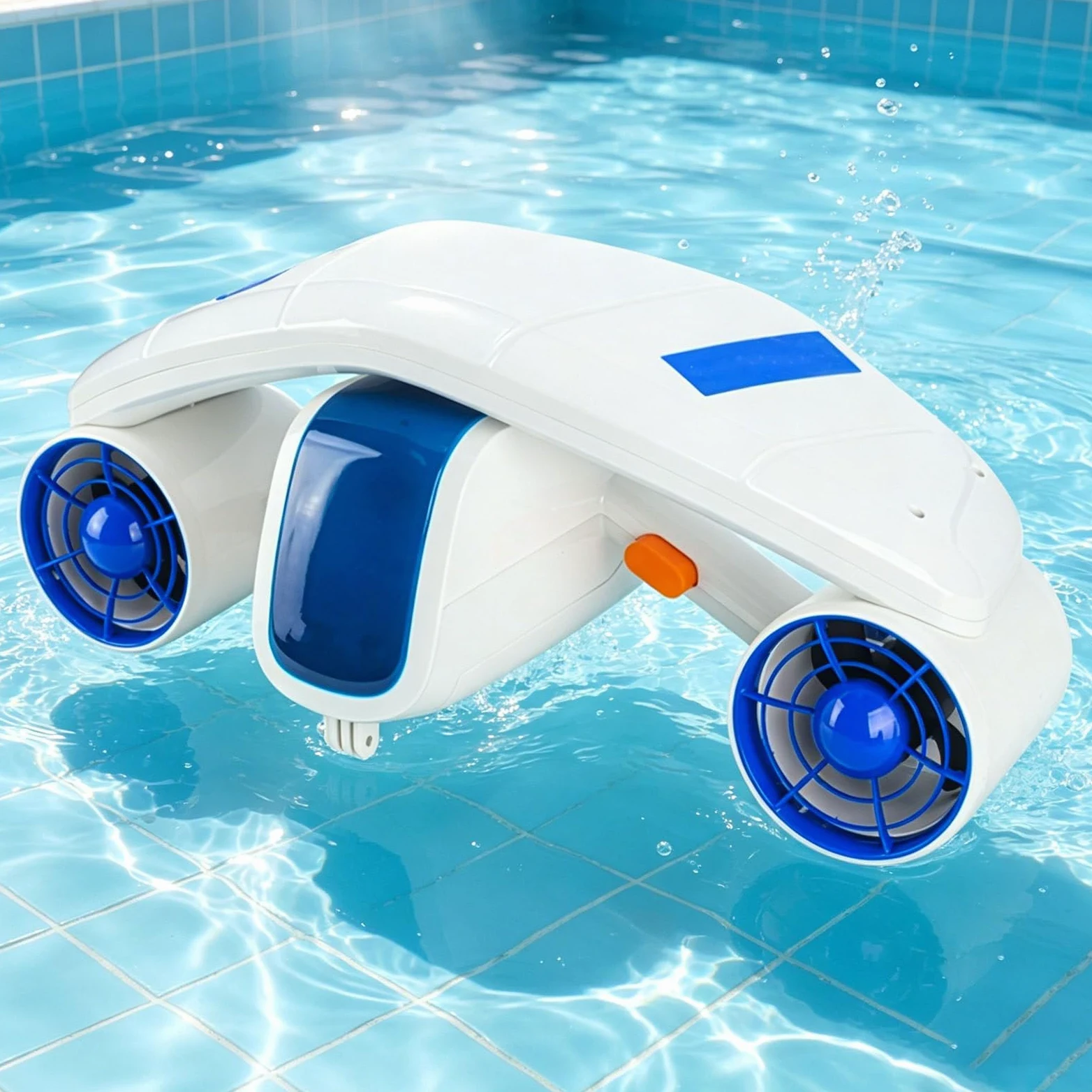 Scooter Submarino, con Pantalla De 2,8 Pulgadas, Soporte para Cámara De Acción, Resistente Al Agua hasta 20M, Autonomía De 60 Minutos para Aventuras De Buceo con Esnórquel
