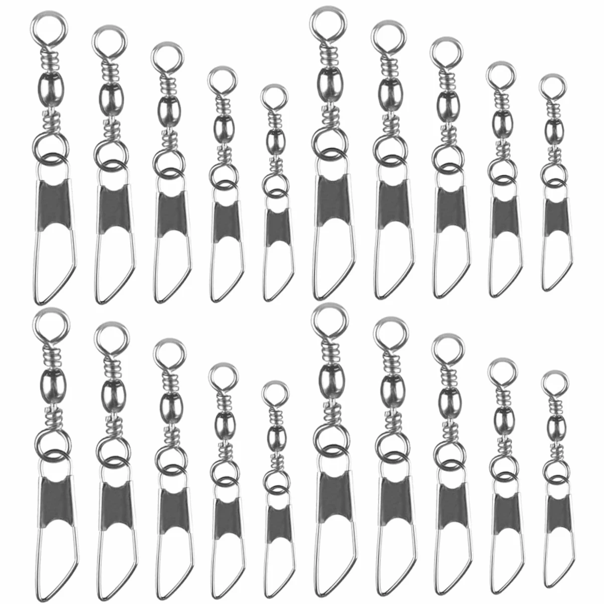 Milisten Anillo De Ocho Caracteres Pasador para Equipo De Pesca Anillos Giratorios Conector Aparejo Anzuelo Accesorios De Pesca Equipo De Pesca Enlace De Pesca Línea De Pesca
