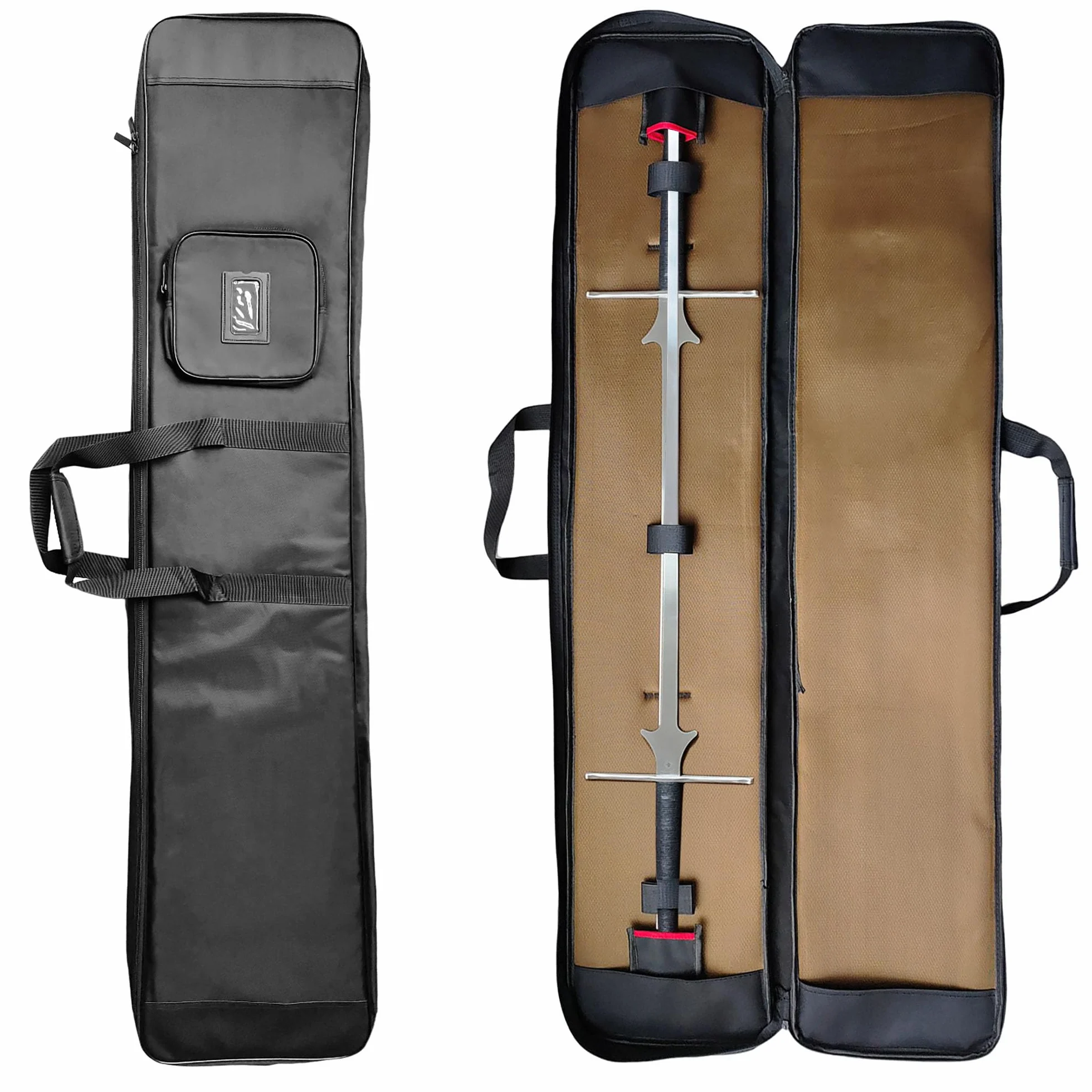 Bolsa de Espadas, Bolsa Hema, 56 Pulgadas, Mochila de Almacenamiento Protectora Feder Sword con Doble asa, Tela Oxford 1680D, Capacidad for 2 Espadas, Bolsillo for Accesorios