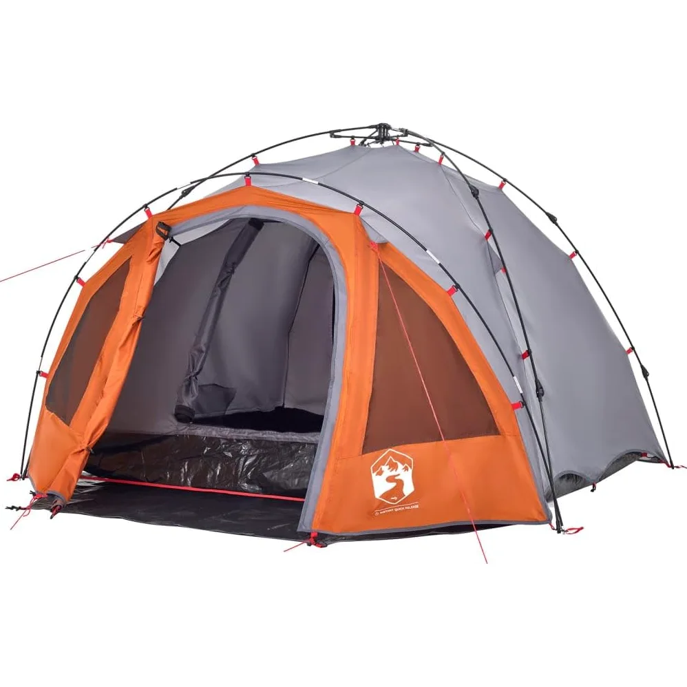 Tienda de campaña domo para personas verde, sistema de liberación rápida, poliéster impermeable con revestimiento de PU, tienda de campaña al aire libre xx,cm, fácilmente portátil, para aventuras de