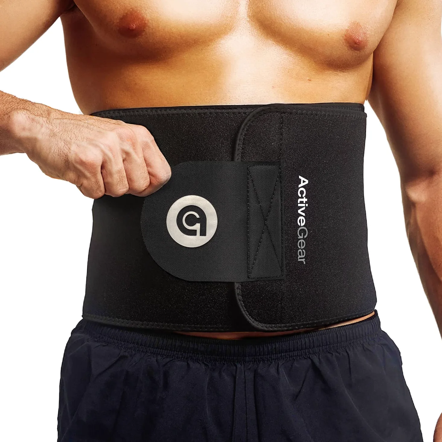 ActiveGear Waist Trimmer Faja Reductora Deportiva de Neopreno para Hombre y Mujer, Faja Adelgazante Y Soporte Lumbar para Tonificar Abdomen Y Eliminar El Exceso De Agua Y Grasa para Un Vientre Plano