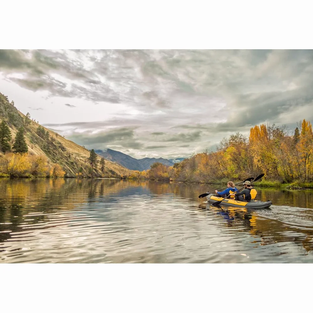 Advanced Elements Island Voyage 2 - Kayak Hinchable, Color Amarillo