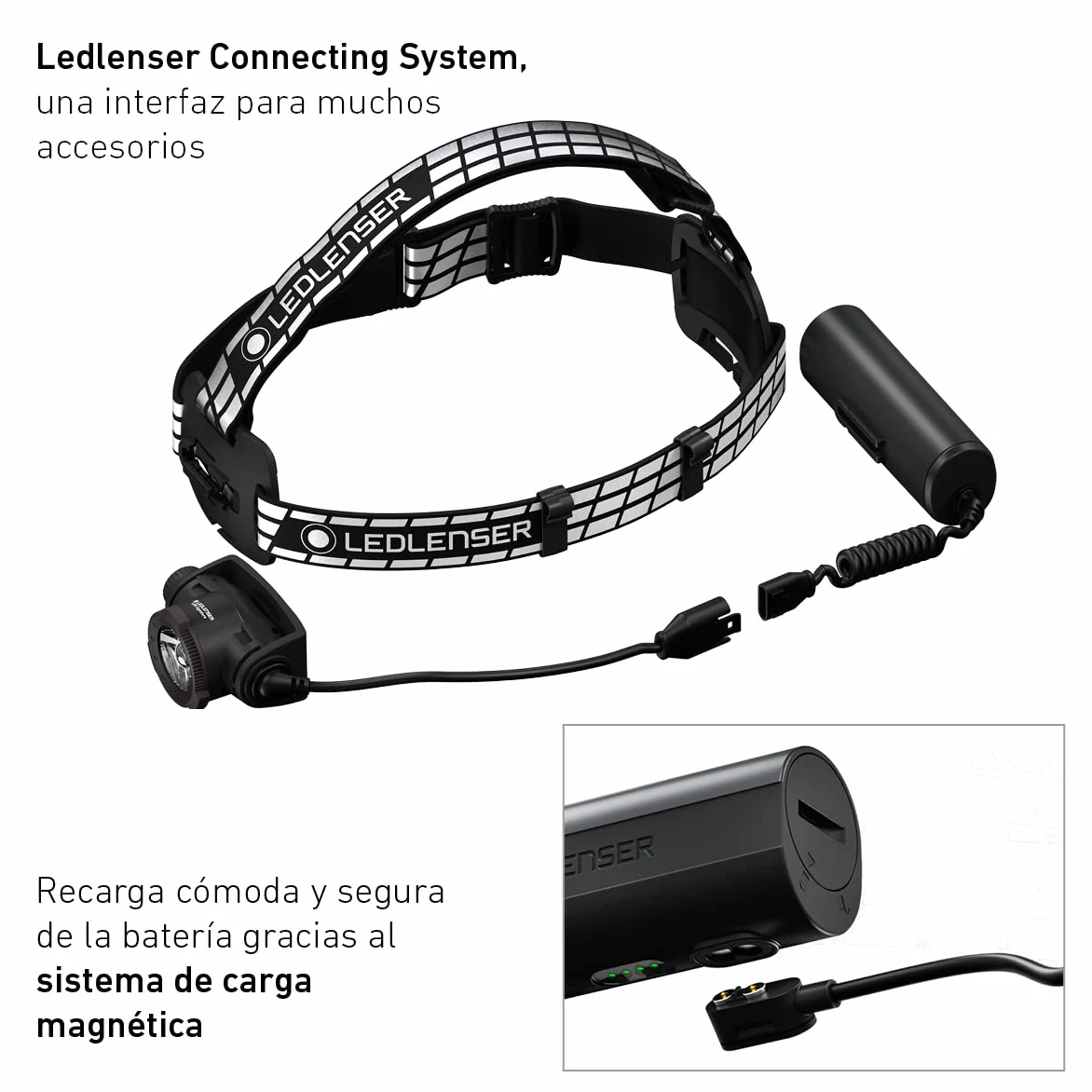 Ledlenser H7R Signature Linterna Frontal Recargable, 1200lm, Alance 260m | Enfoque ajustable, Bluetooth, hasta 65h de autonomía, intensidad regulable, IP67, ideal para deportes outdoor | 2020
