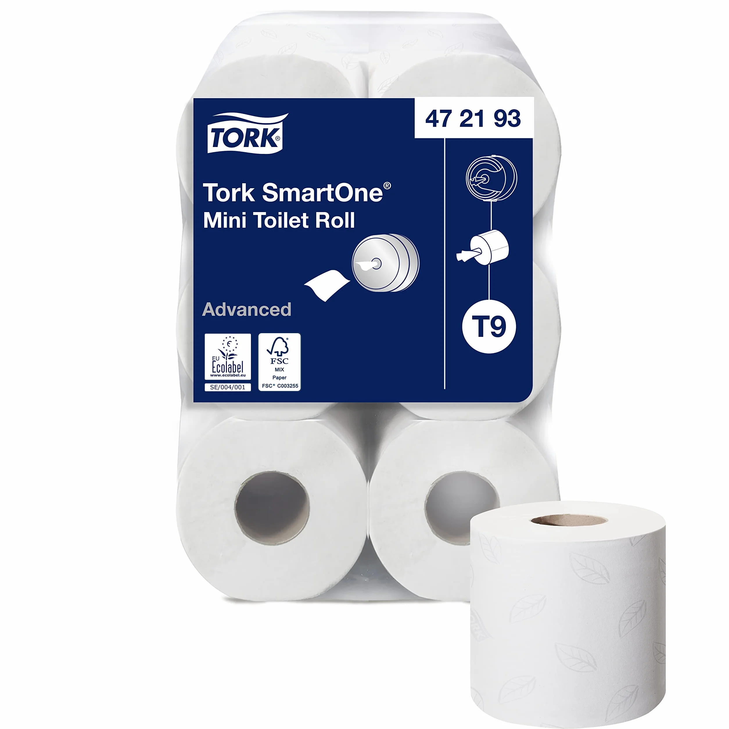 Tork SmartOne Mini rollo de papel higiénico blanco T9