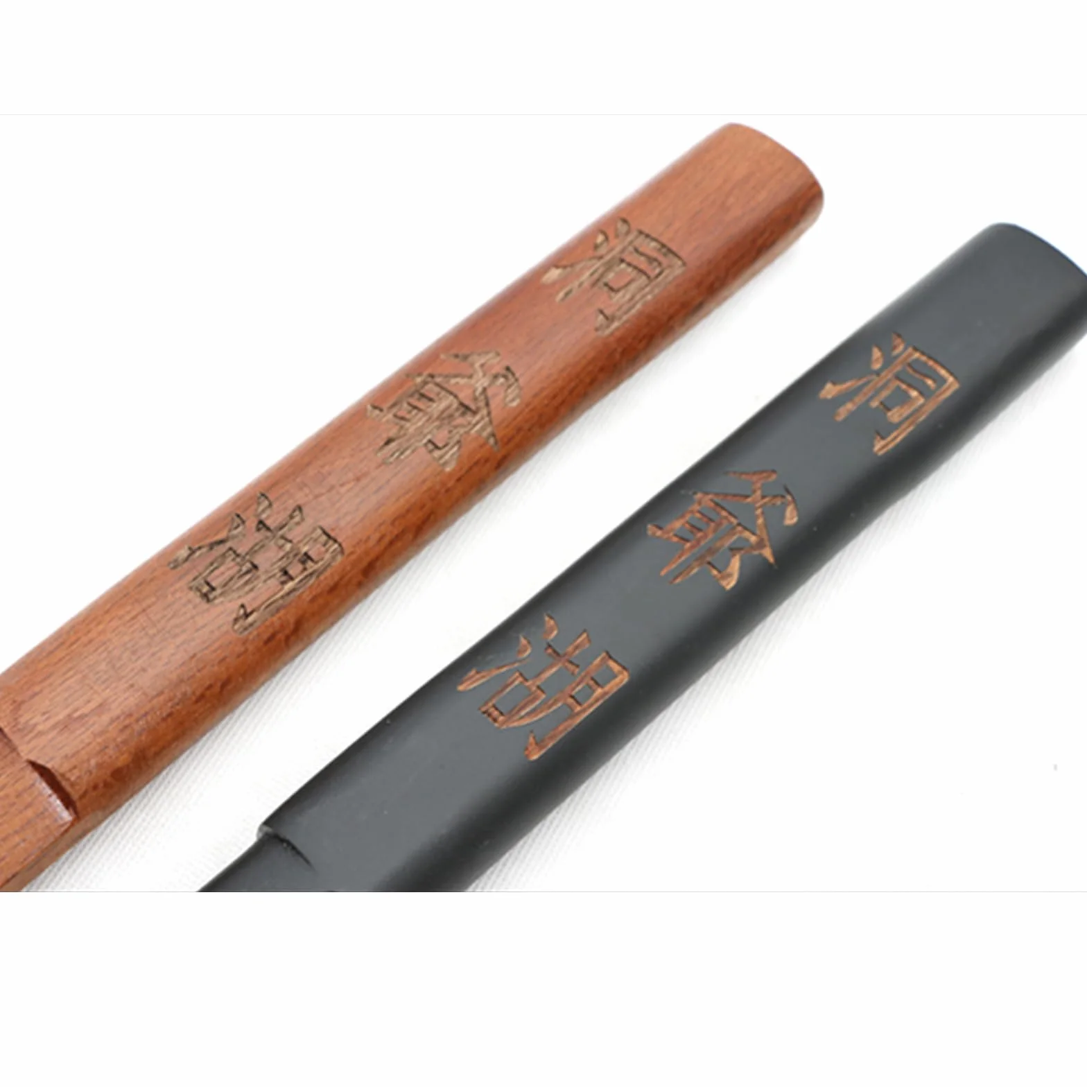 Espadas de Madera para Entrenamiento de Kendo de 100 cm,Espada samurái de Madera,bokken Artesanal para Entrenamiento,Cosplay,utilería,actuaciones y Regalos (Negro/marrón)
