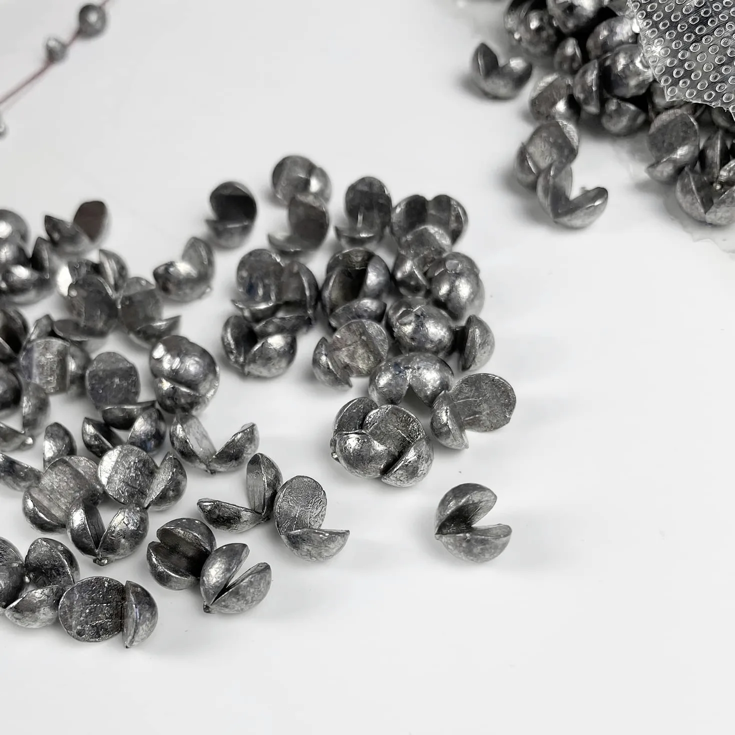 Kit de 500 Piezas Plomos de Pesca Apertura de Pesca Disparo Dividido Plomada de Pesca Redondas