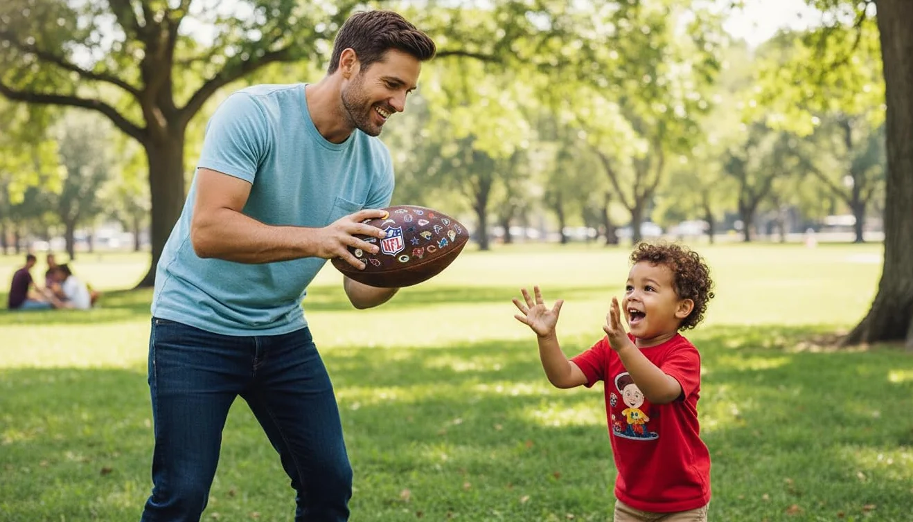 Wilson Fútbol Americano NFL Junior - 32 Logotipos de Equipos para coleccionistas y niños - Piel sintética