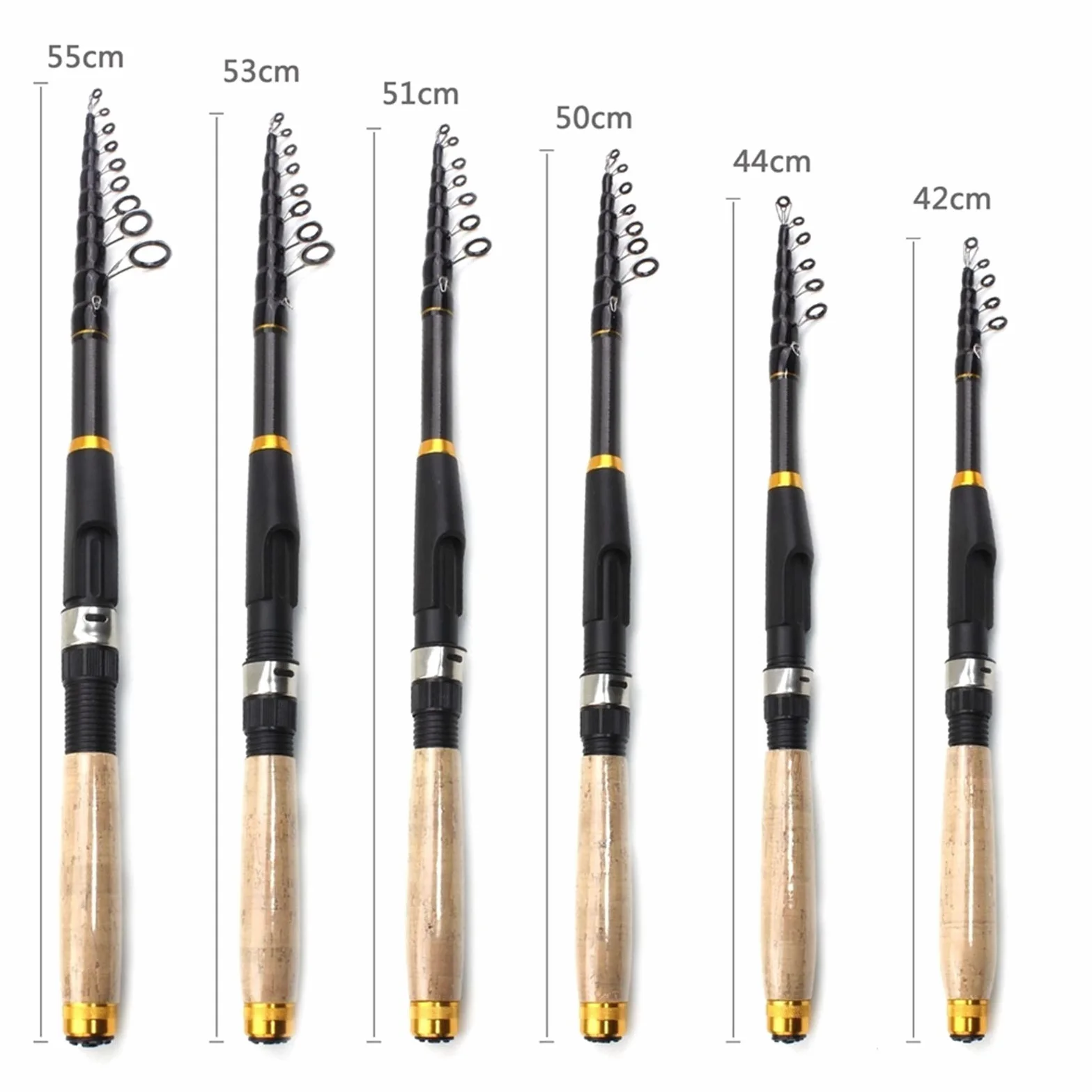 ZYHWX Caña de pescar telescópica multifuncional, fibra de carbono, mango de corcho, cebo giratorio, 2.4 m, Casting, [VARIOS], telescopic-baitcasting-fishing-rod, caña de pescar, FISHING_ROD