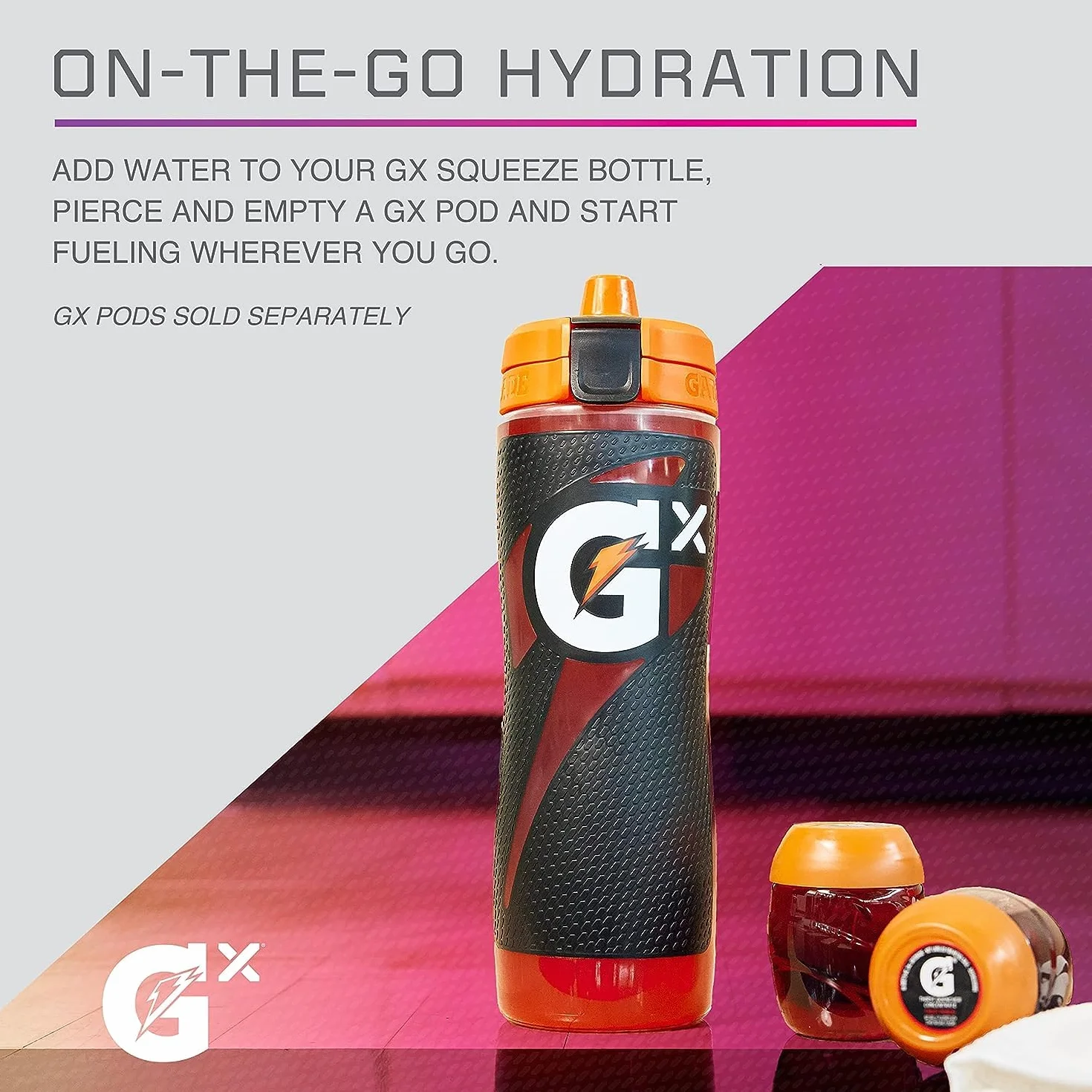 Gatorade NFL Las Vegas Raiders Gx Butelka Sportowa z Systemem Hydratacji Gx