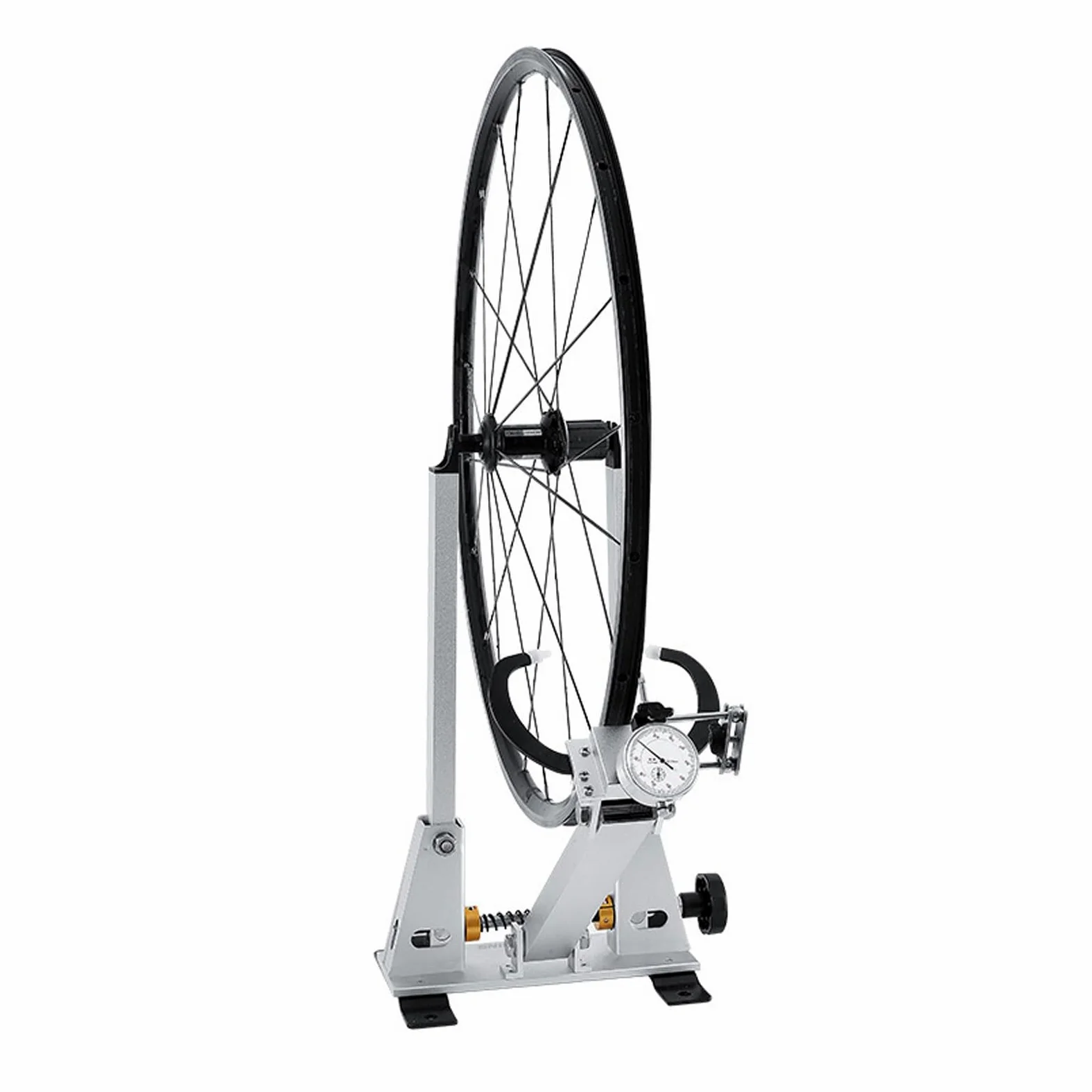Genérico Soporte de centrado de Ruedas de Bicicleta, Soporte de reparación de Bicicletas Ajustable de Aluminio, Mantenimiento Profesional de Ruedas de Bicicleta de 16 a 29 Pulgadas y 700C