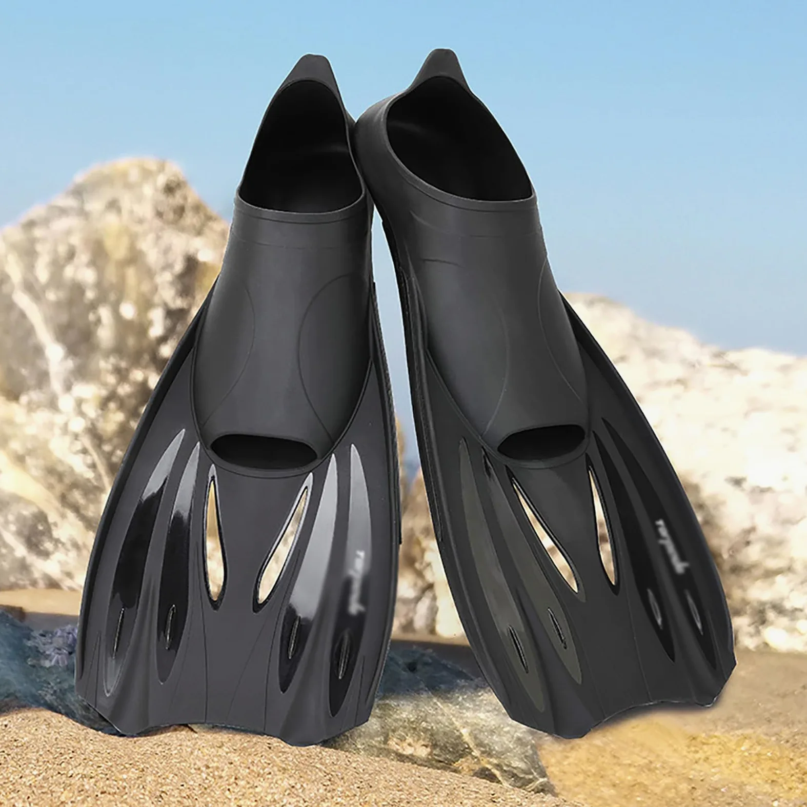 Aletas de Pato Buceadora Buceo Snorkel Entrenamiento Equipo de natación Aletas for Adultos para Bucear y Nadar