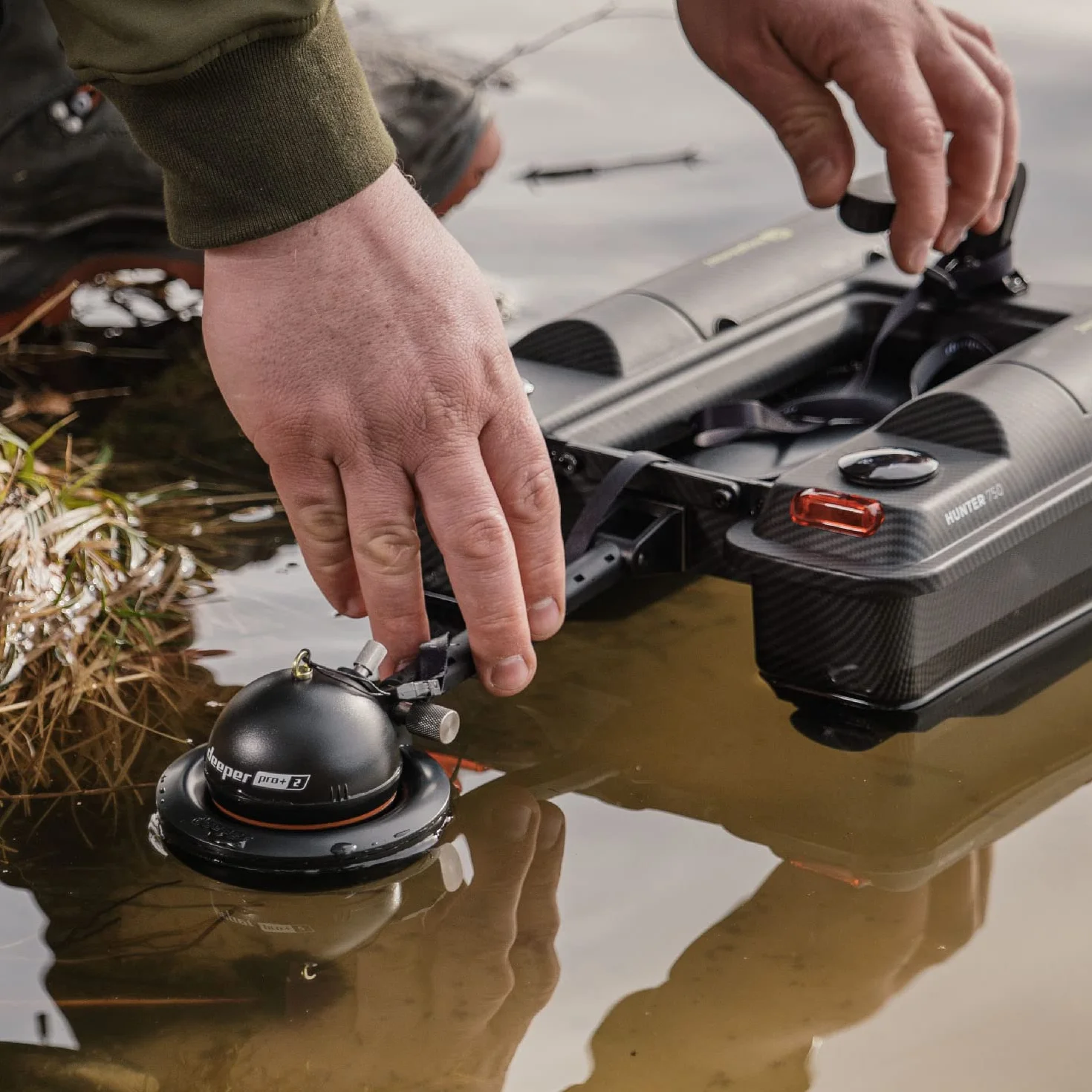 Soporte de Sonar Deeper para Barcos Radiocontrolados, Accesorios de Pesca