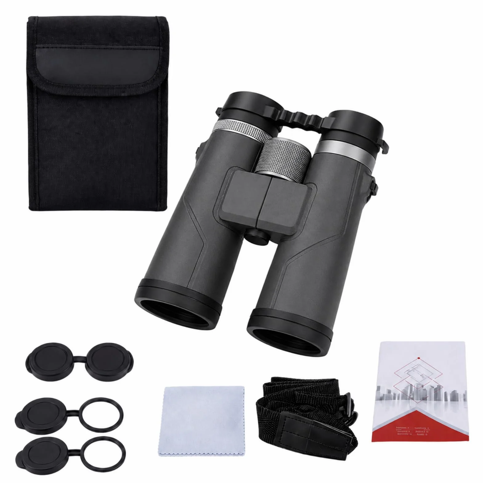 Kersens Binoculares Original Verdes con Lentes de Banda Ancha FMC, Imagen Clara y Objetivo Amplio para Naturaleza y Actividades al Aire Libre