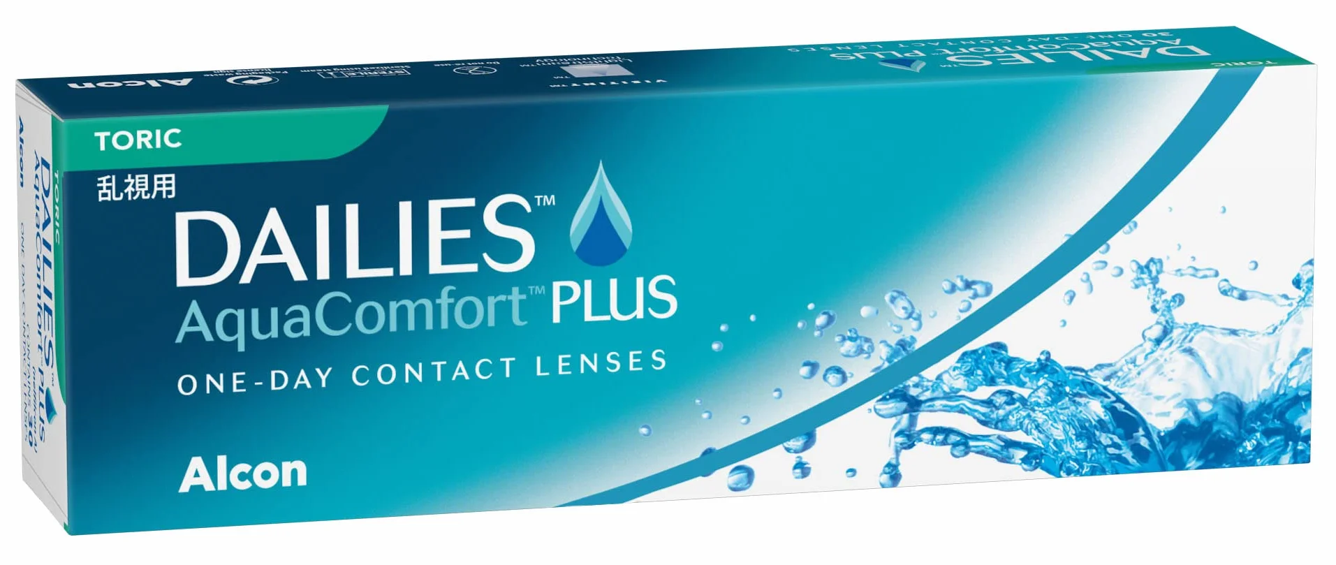 Dailies AquaComfort Plus Toric lentes de contacto diarias 30 lentes R 8.8 mm D 14.4 mm cilindro -01.75 eje 90 +01.00 dioptrías
