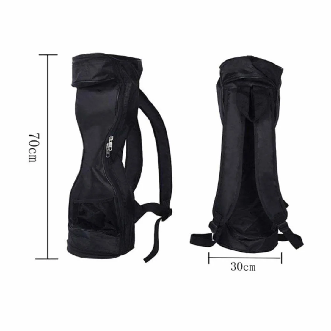 Mochila para Hoverboard, Bolsa de Transporte para Patinete eléctrico de 2 Ruedas, Mochila de Viaje, Suministros para, Color Negro