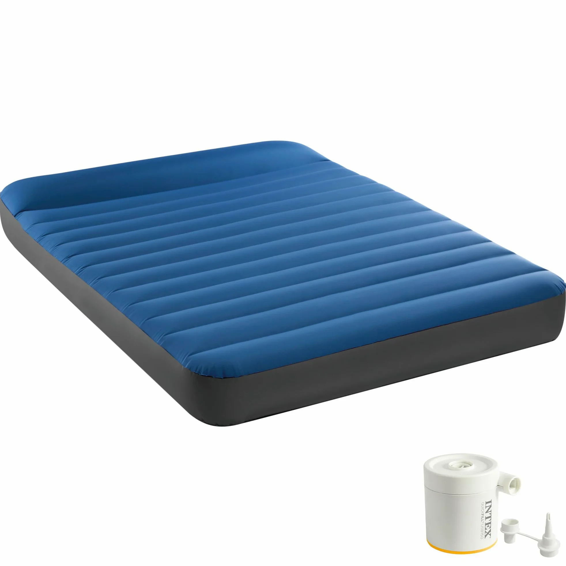 Intex Colchón Hinchable Doble 137x191 cm Fiber-Tech TPU Cama Inflable