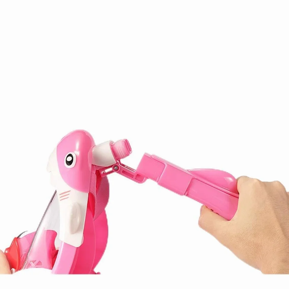 Máscara de Snorkel de Cara Completa Premium para Niños con Dry-Top para Proteger la Cara bajo el Agua