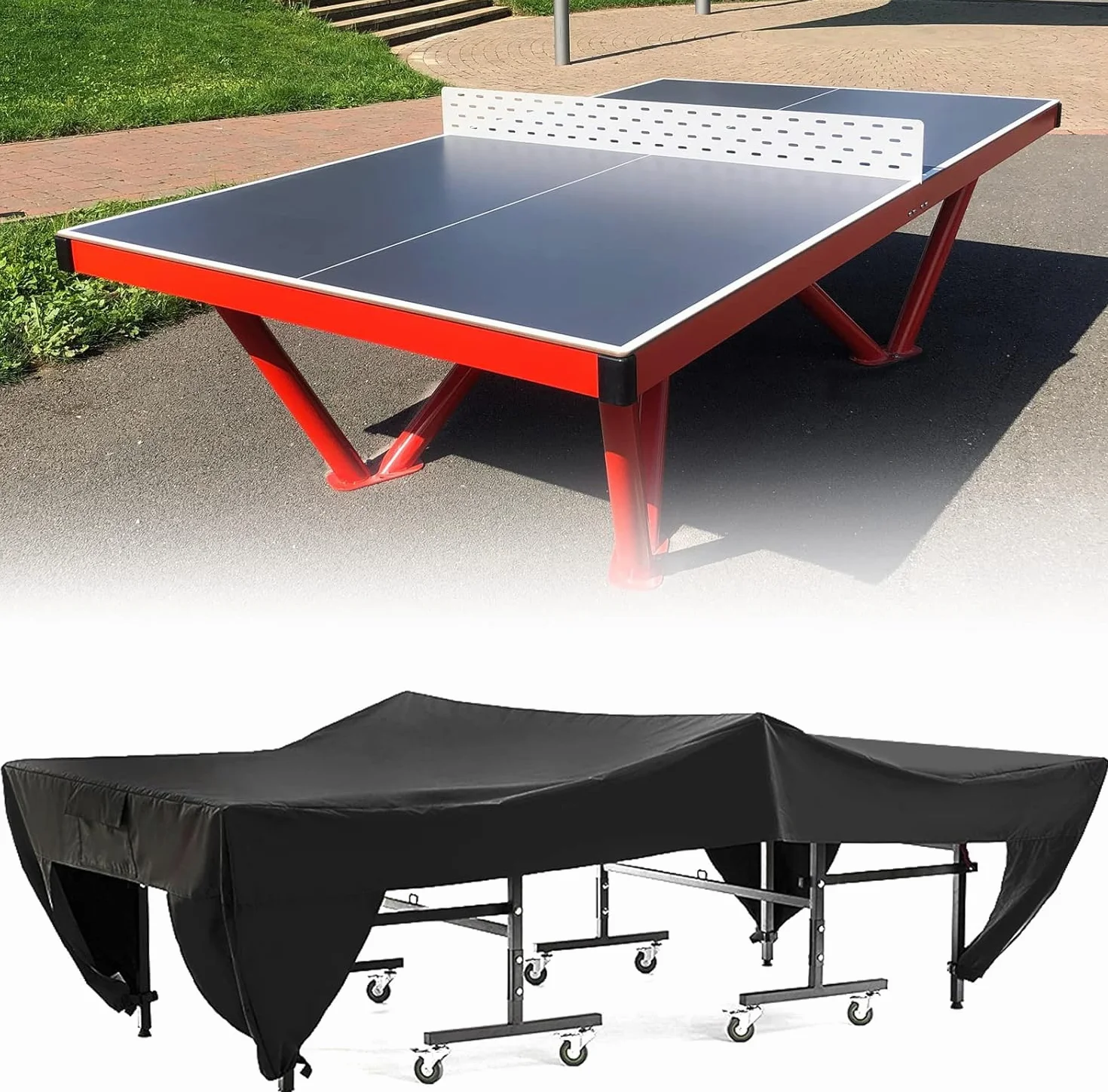 Funda para Mesa de Ping Pong GAESHOW Impermeable Ajustable 280x153x73cm
