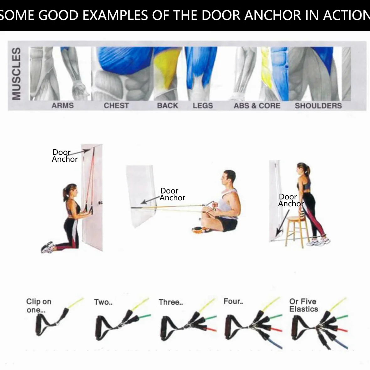 Juego de bandas de resistencia, bandas de ejercicio, bandas de entrenamiento con asas, hasta 150 libras, bandas de ejercicio codificadas por colores, guía de ejercicios, bolsa de almacenamiento