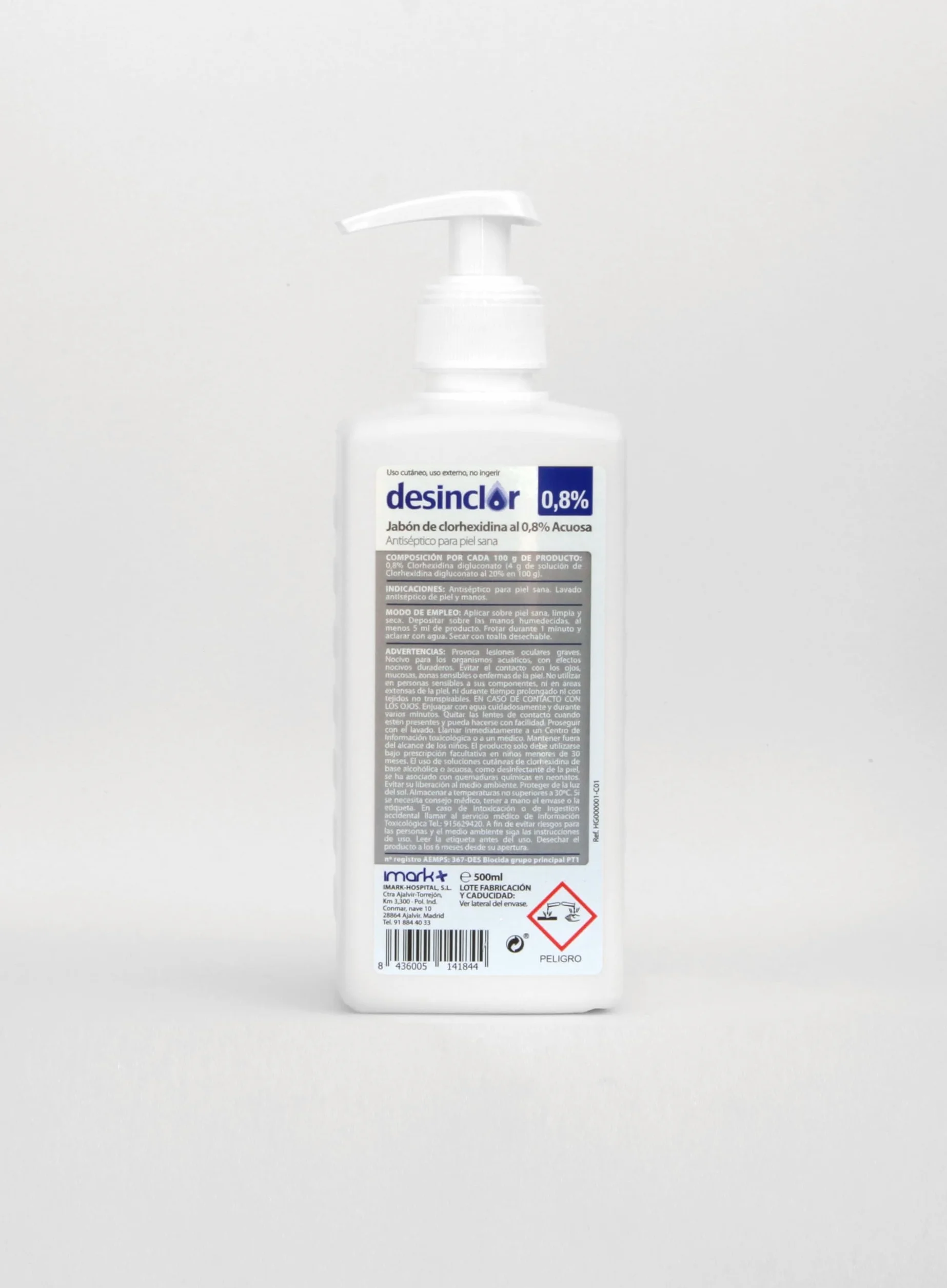 Desinclor Jabon Antiseptico Desinfectante 0,8% 500ml