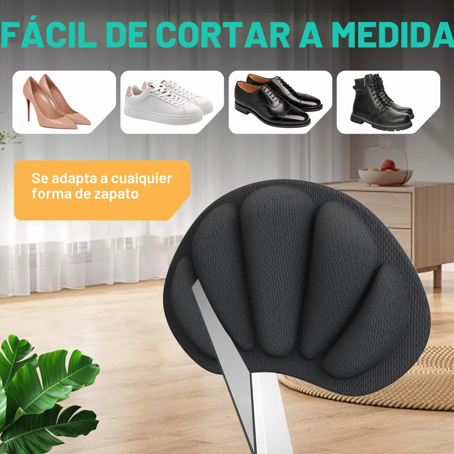 Almohadillas Autoadhesivas Antirrozaduras Taloneras Espuma Viscoelástica 6 Pares