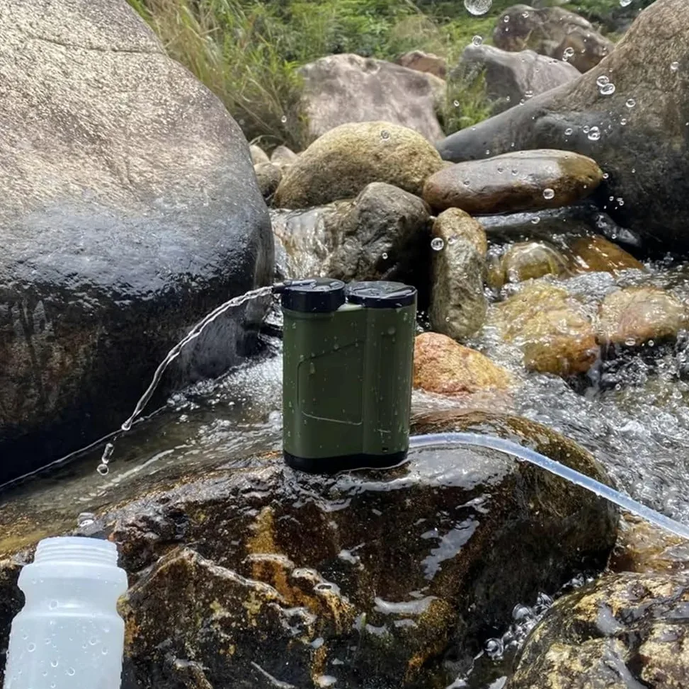 Pajita con Filtro de Agua Personal para Camping, Senderismo y Emergencias - Purificador de Agua Eléctrico Portátil para Exteriores