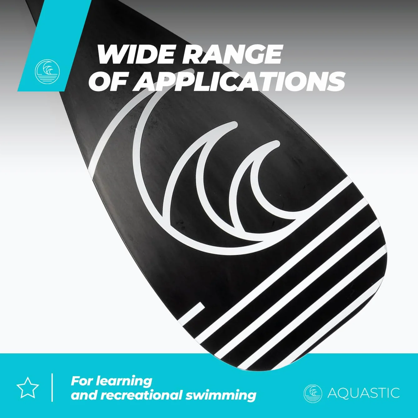 AQUASTIC, Remo Sup AQS-SPD de 3 Piezas Ajustable de Aluminio Reforzado con Fibra de Vidrio polea Resistente Negro