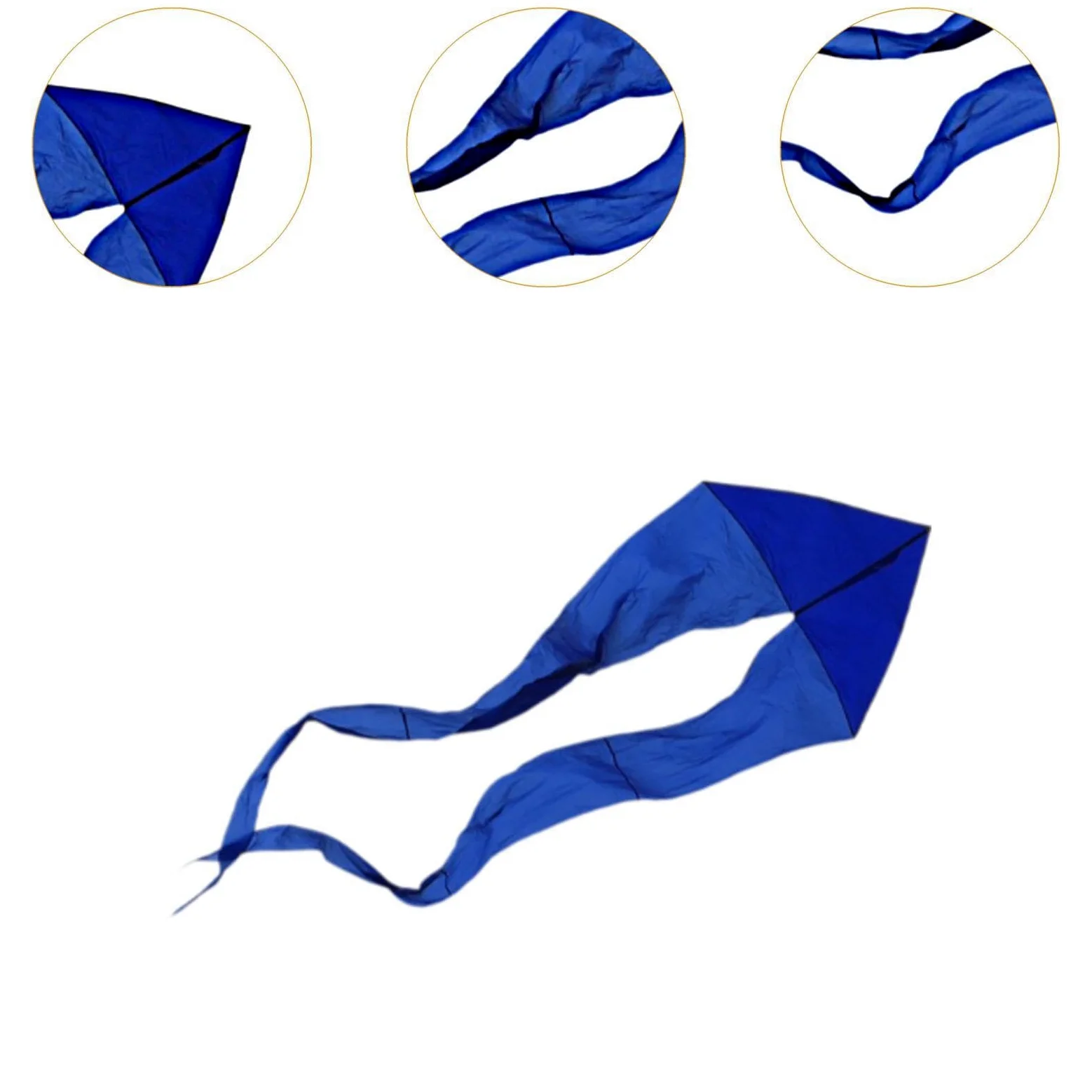Cometa Fantasma con Bolsa Portátil Modelo Triangular Plegable Grande de Poliéster Resistente al Desgarro Adecuado para Adultos y Niños