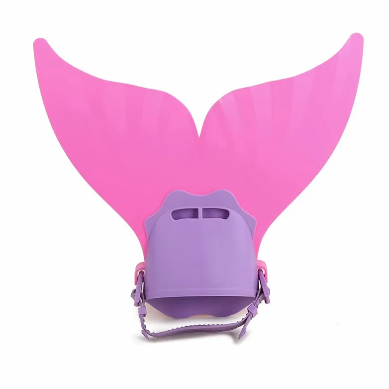Aletas de Buceo Aletas de natación Aletas de Sirena Pies de Buceo Monofin Cola de Ballena Aletas de Silicona Accesorios de Equipo de natación ( Color : SKU-03-Pink , Size : 18x40CM )