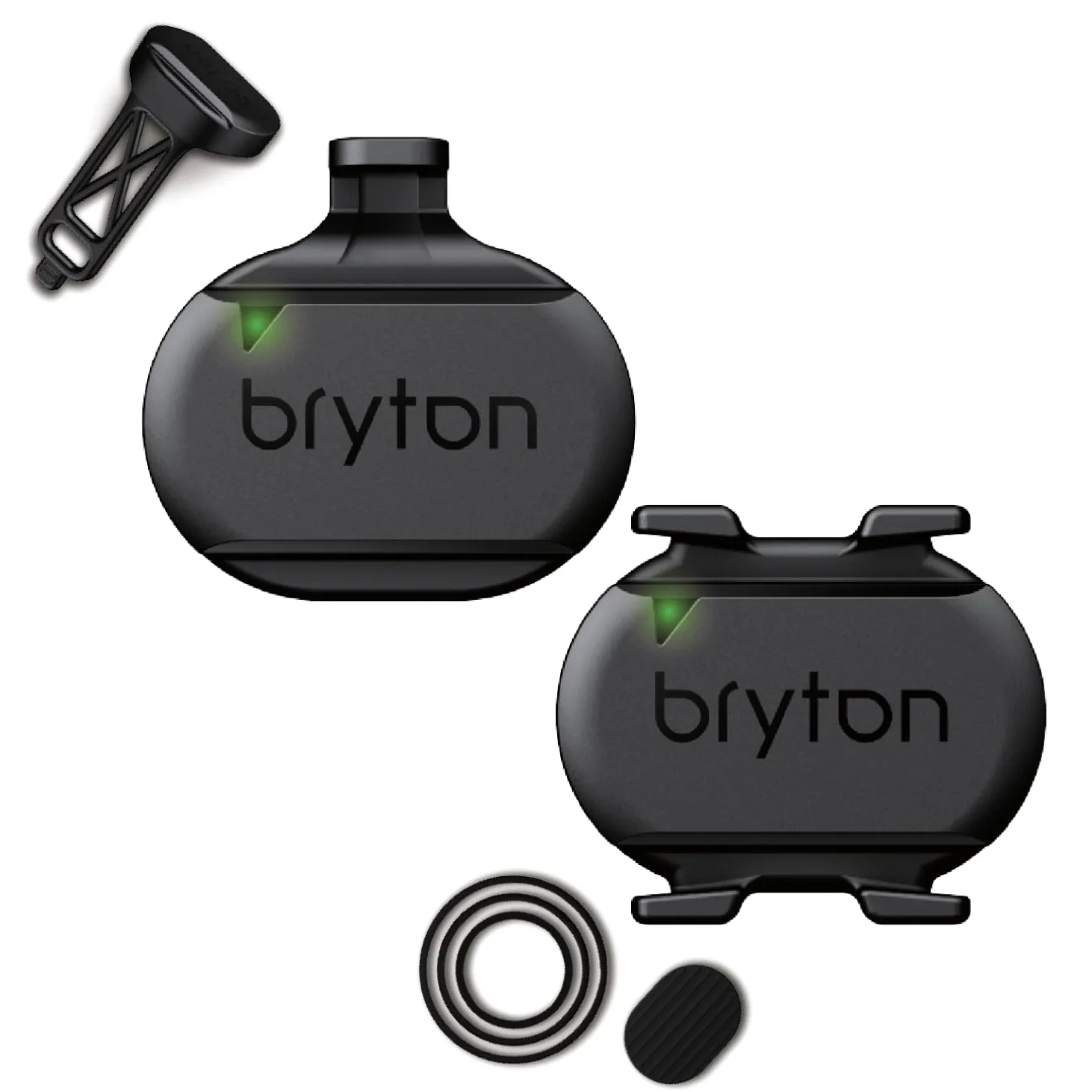 Bryton Kit de sensores para Ciclismo, Sensor de Velocidad y Sensor de cadencia, Compatible con la aplicación de teléfono Inteligente y la computadora de Ciclismo a través de Bluetooth y Ant