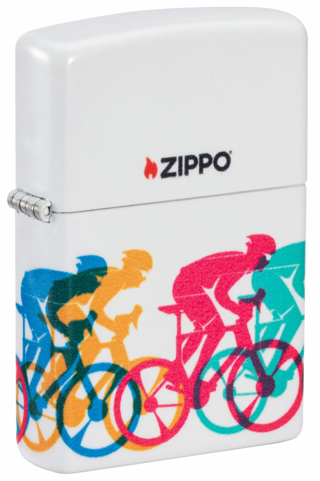 Zippo Sturmfeuerzeug Bicycle Race 540° Color Image Nachfüllbar Wiederverwendbar Windfest