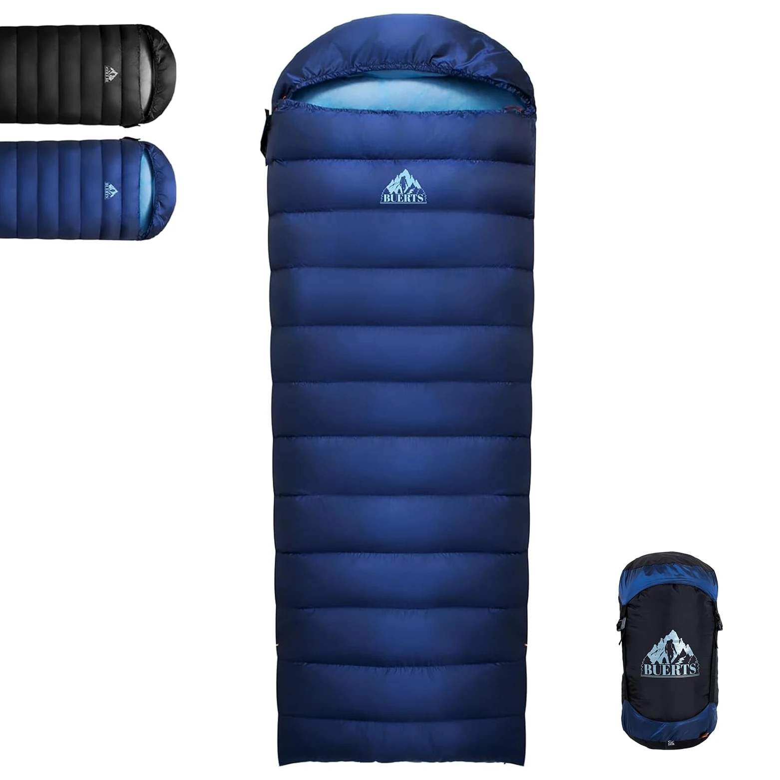Saco de Dormir de plumón es Ultraligero y portátil para Uso en 3 Estaciones por Parte de Adultos, Ideal para Practicar Senderismo, mochilerismo y Acampada.